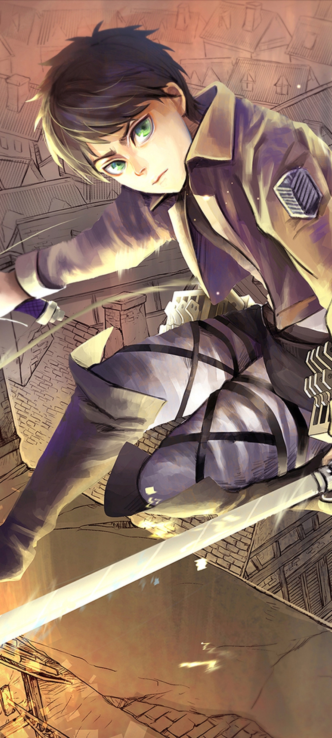 Mobile wallpaper: Anime, Eren Yeager, Attack On Titan, 1170717 download the picture for free