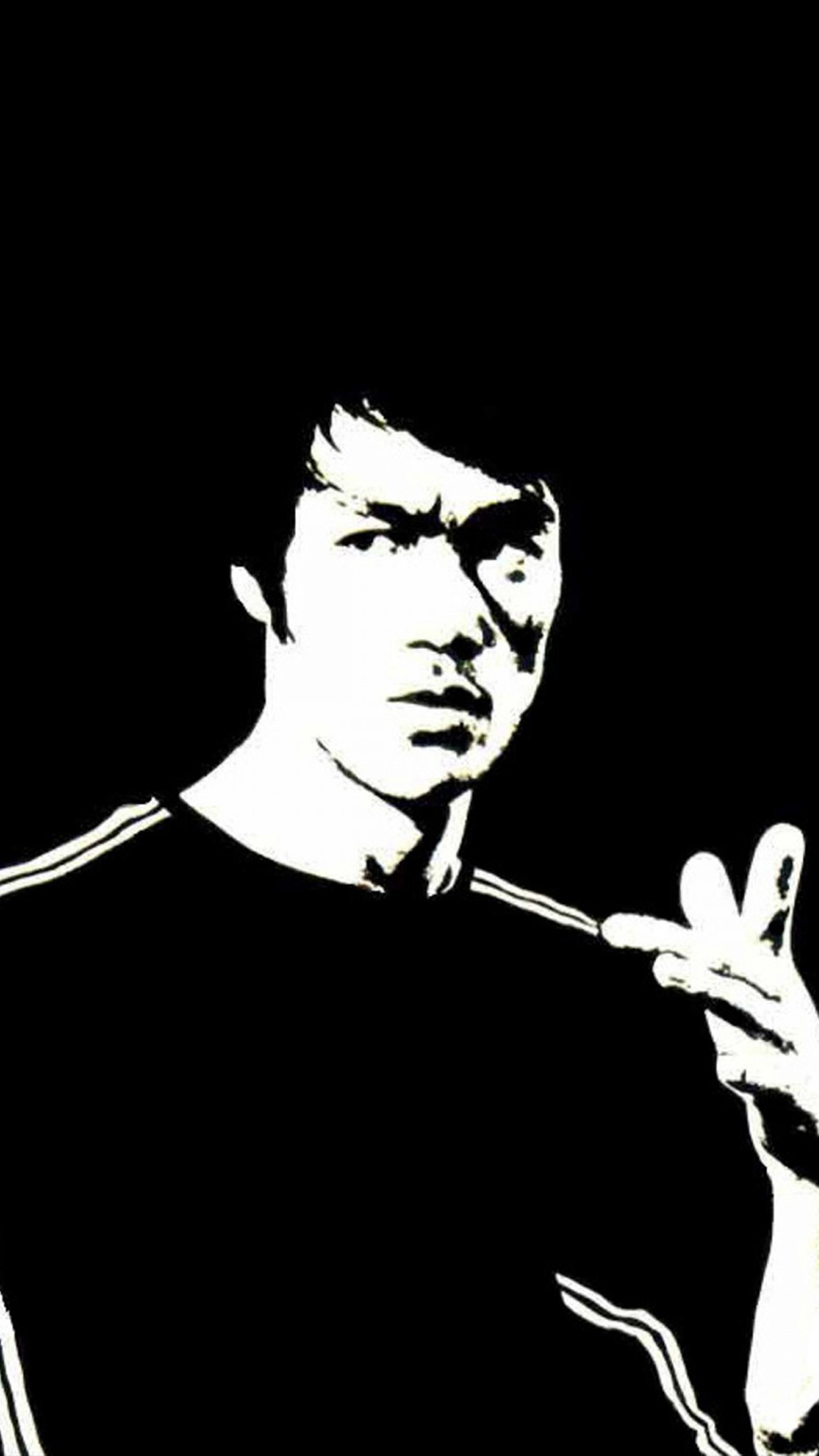 iPhone 6 wallpaper. bruce lee dark bw hero
