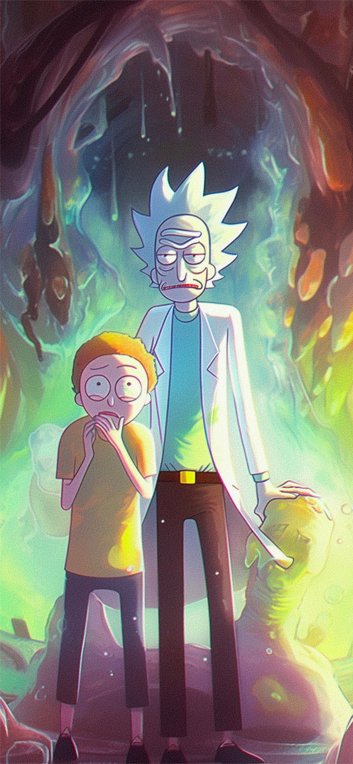 Rick and Morty Slime Cave Wallpaper