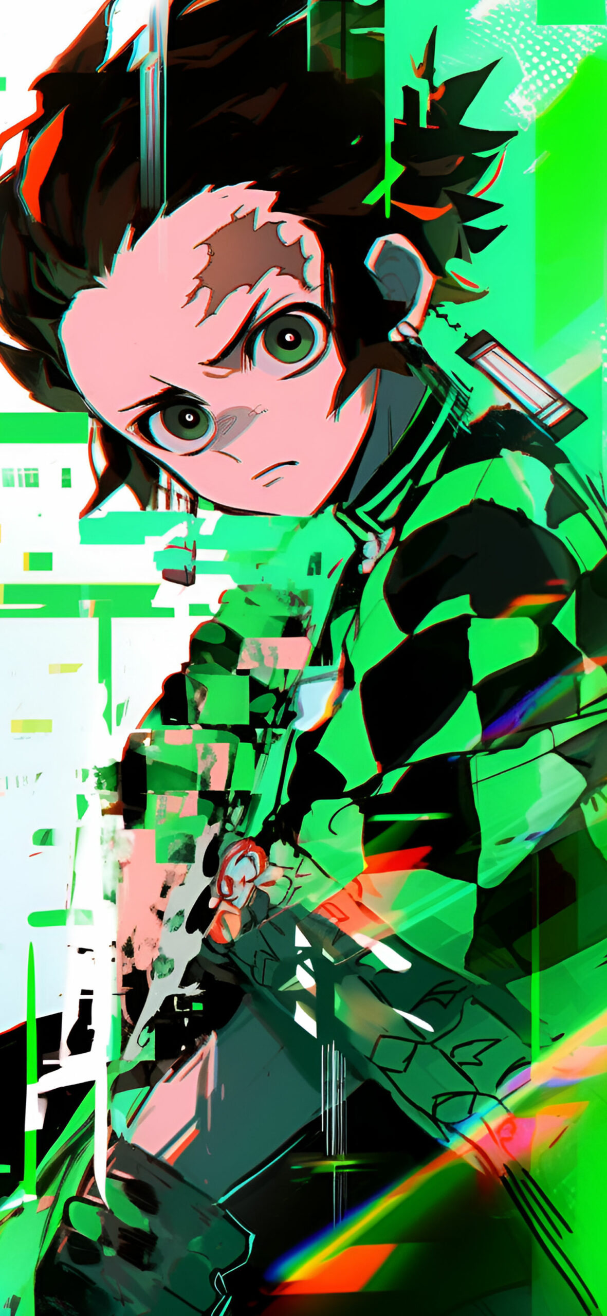 Demon Slayer Tanjiro Kamado Glitch