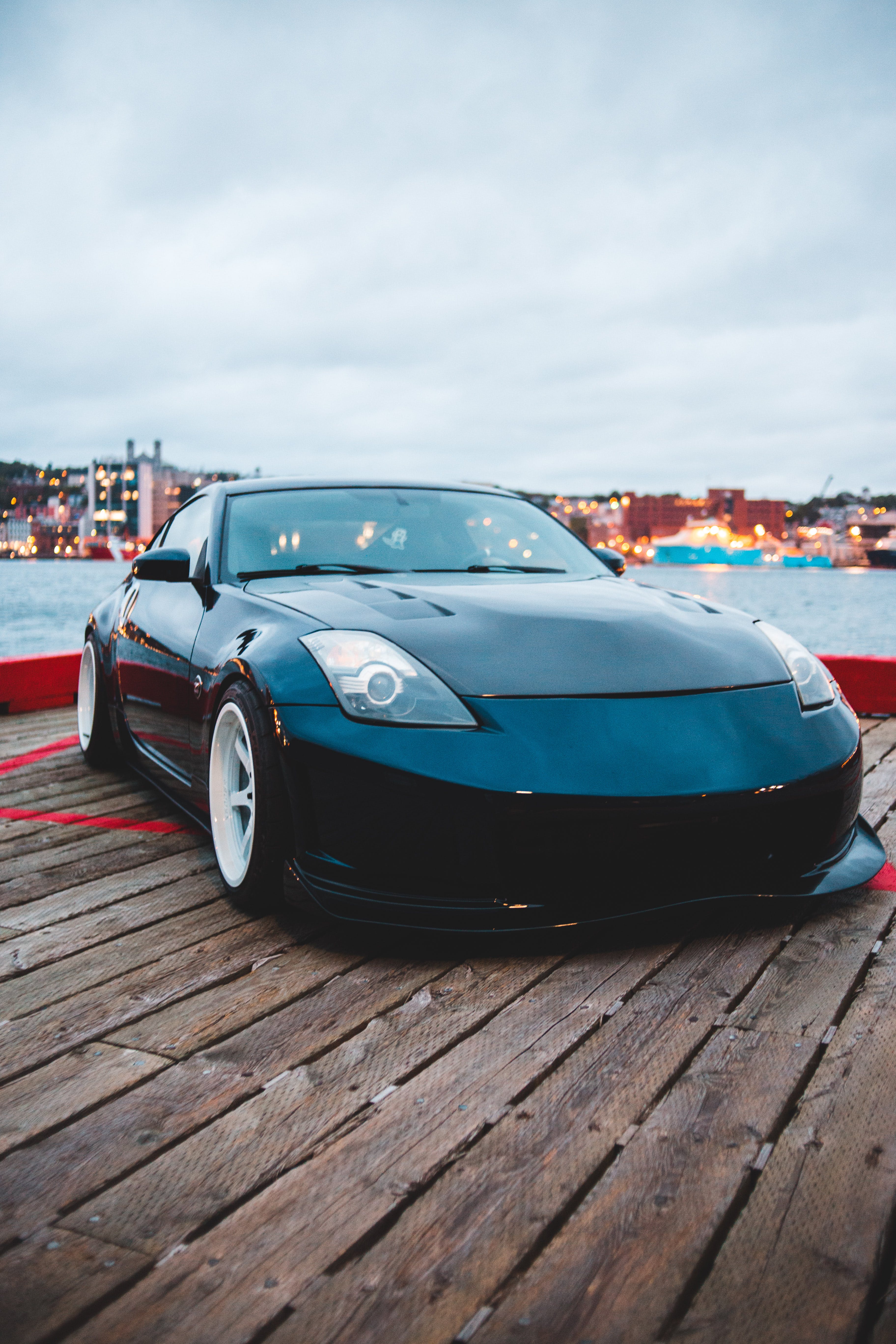A Nissan 350z at a Dock · Free