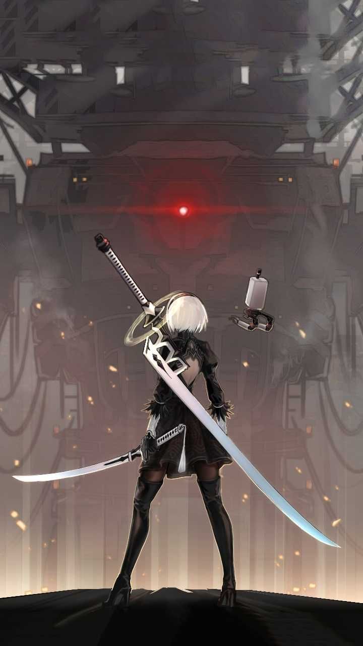 Nier Automata iPhone Wallpaper Discover more 2B, Games, NieR, NieR Automata, Yorha wallpaper.. Nier automata, iPhone wallpaper, iPhone wallpaper for mobile