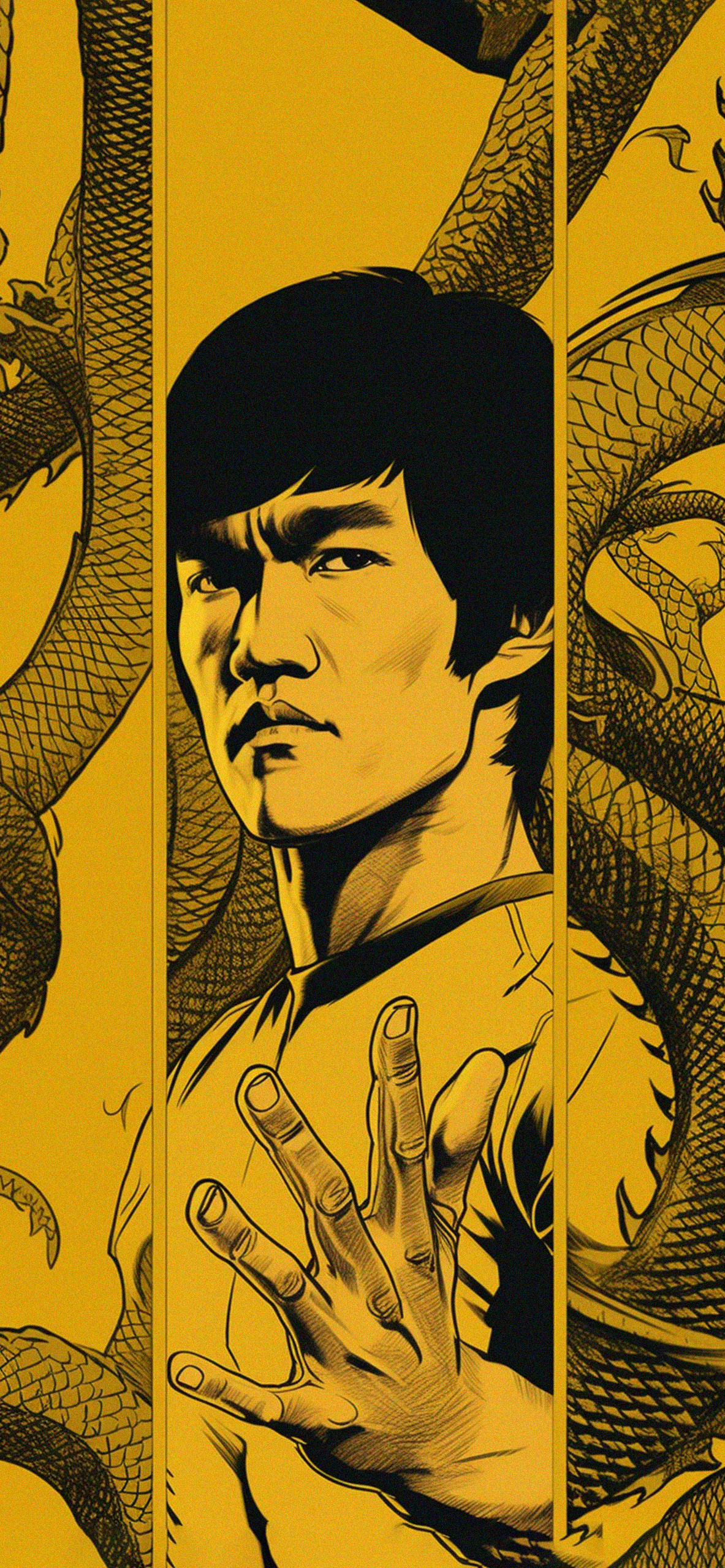 Bruce Lee Yellow Wallpaper Lee Wallpaper for iPhone 4k
