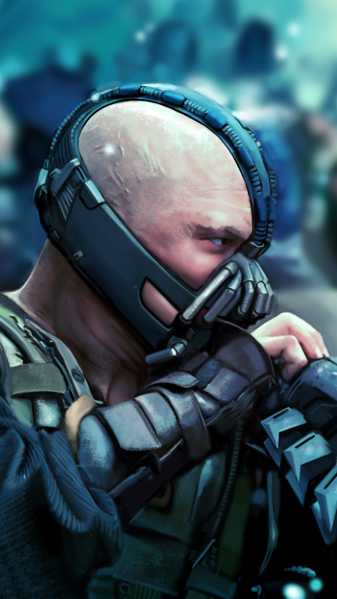 batman, bane, hd, superheroes, for iPhone 6, 7, 8 wallpaper