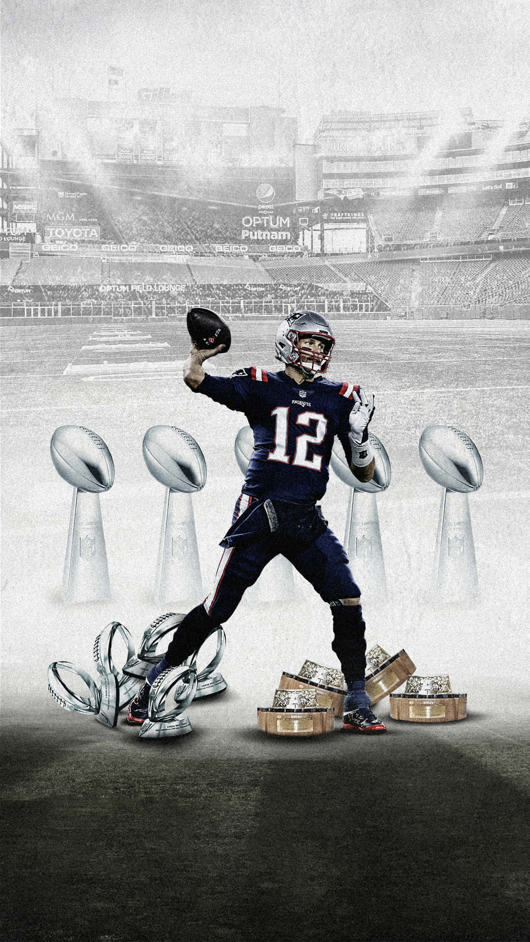 Download Tom Brady Greatest Of All Time Wallpaper