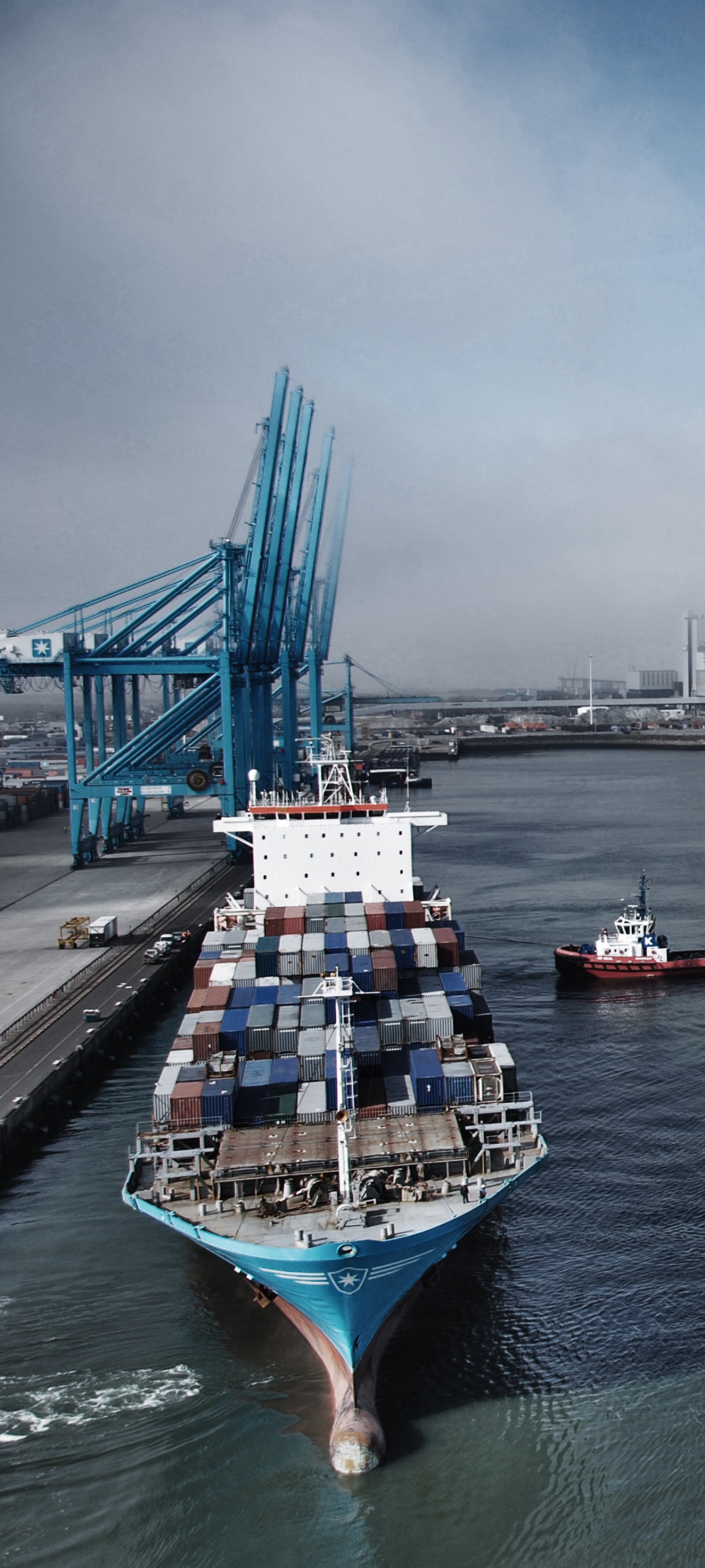 Container Ship phone wallpaper HD Wallpaper