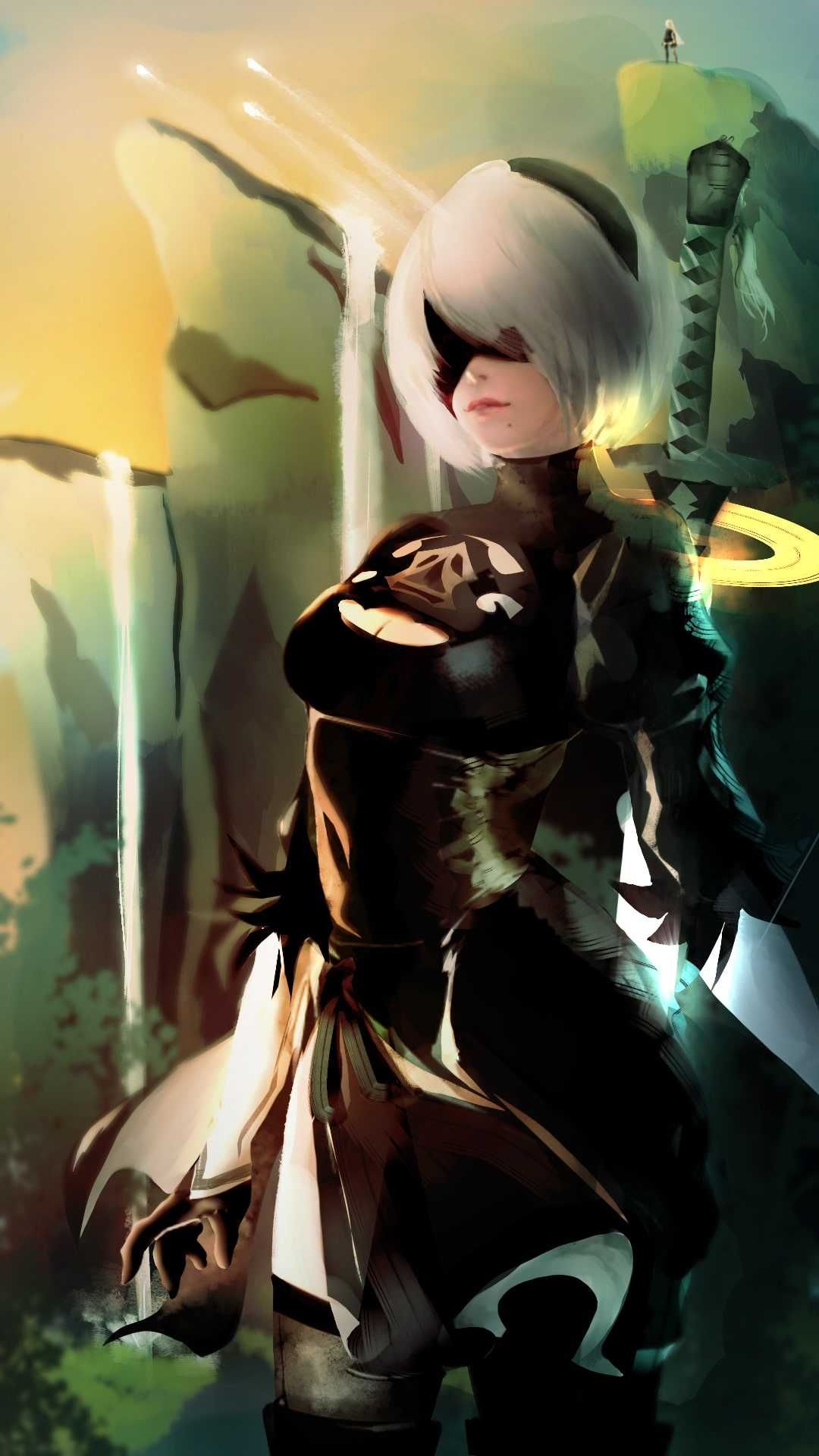 Nier Automata iPhone Wallpaper Discover more 2B, Games, NieR, NieR Automata, Yorha wallpaper.. iPhone wallpaper for mobile, Wallpaper, Free HD wallpaper