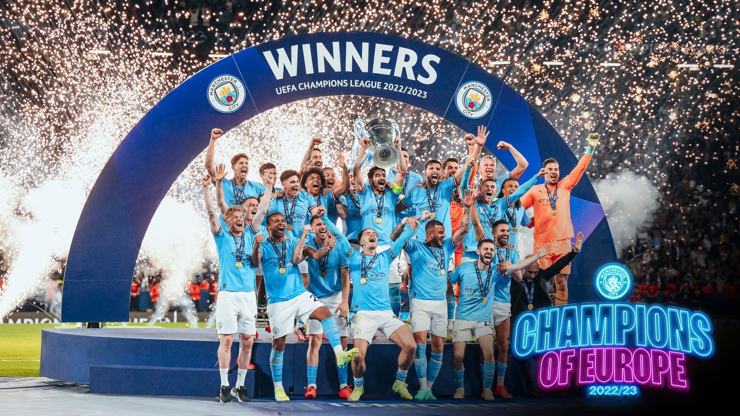 Man City UCL Winners Wallpapers - Wallpaper Cave