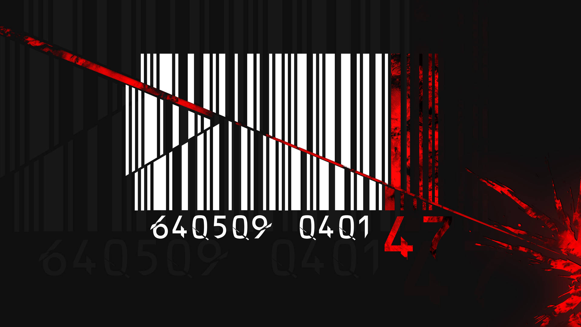 Download Hitman HD Cut Barcode Wallpaper