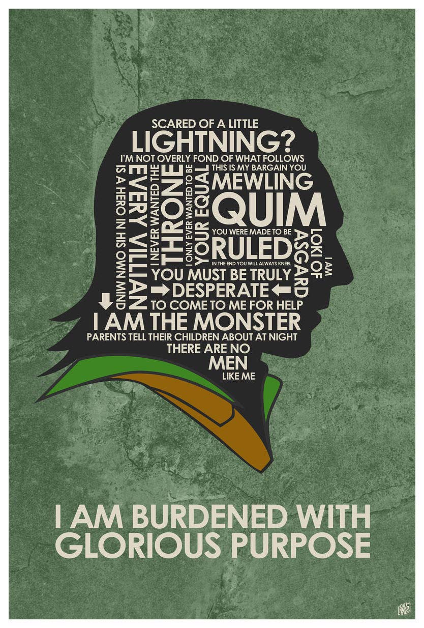 I AM Burdened With Glorious Purpose Word Art Print Poster By Artist Stephen Poon. 12x18 Inch SP 10309 B: Buy Online At Best Price In UAE