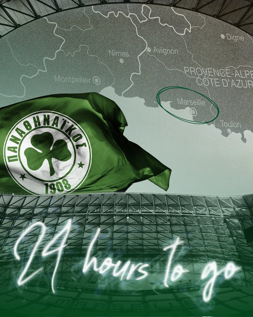 Panathinaikos F.C. - ⏳️Just one day! #Panathinaikos #PAOFC #OMPAO #UCL