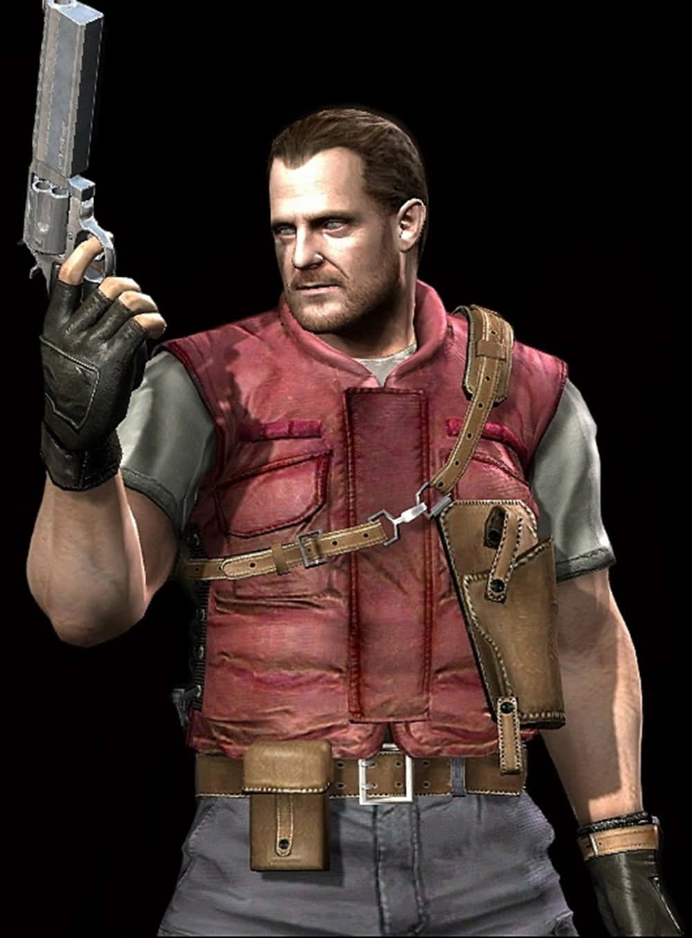 Download Barry Burton: The Tough Combat Master Wallpaper