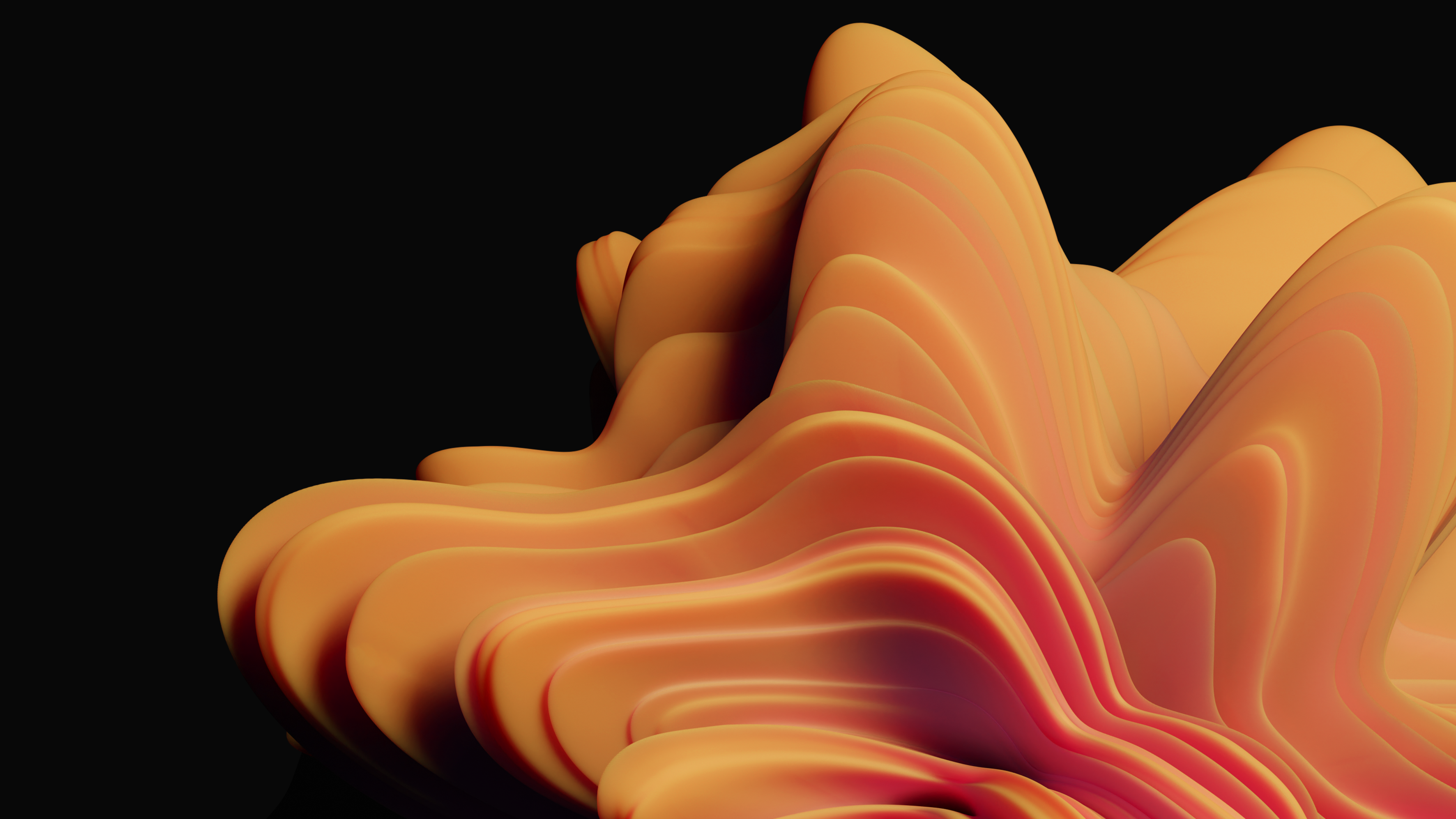 A Windows 11 inspired wallpaper I created in Blender using displacement (4K)