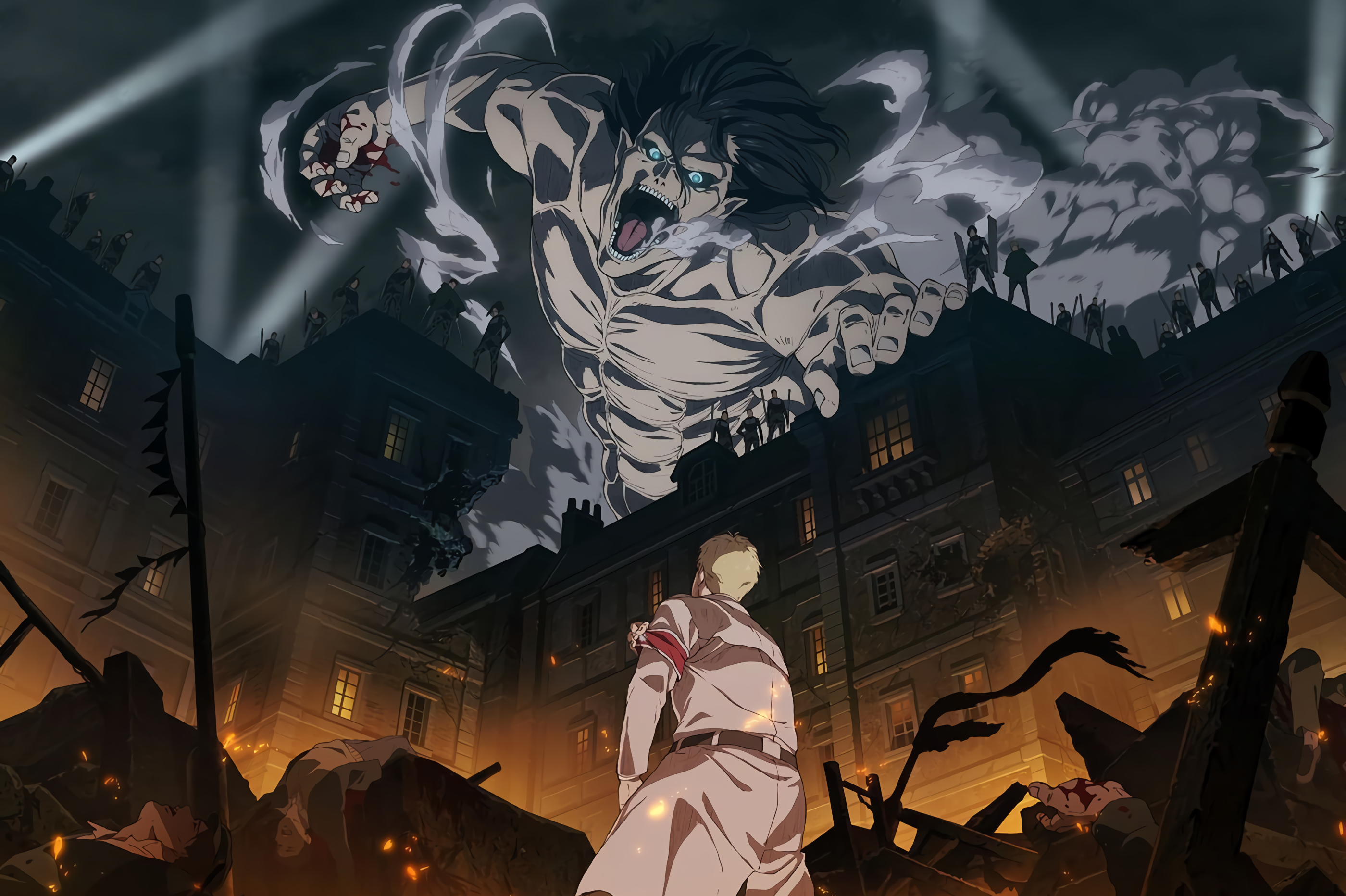 SNK Season 4 Wallpaper (PC + phone)'ve been trying to find these wallpaper forever and I ended up making them myself. I thought I would share with you guys. Enjoy!