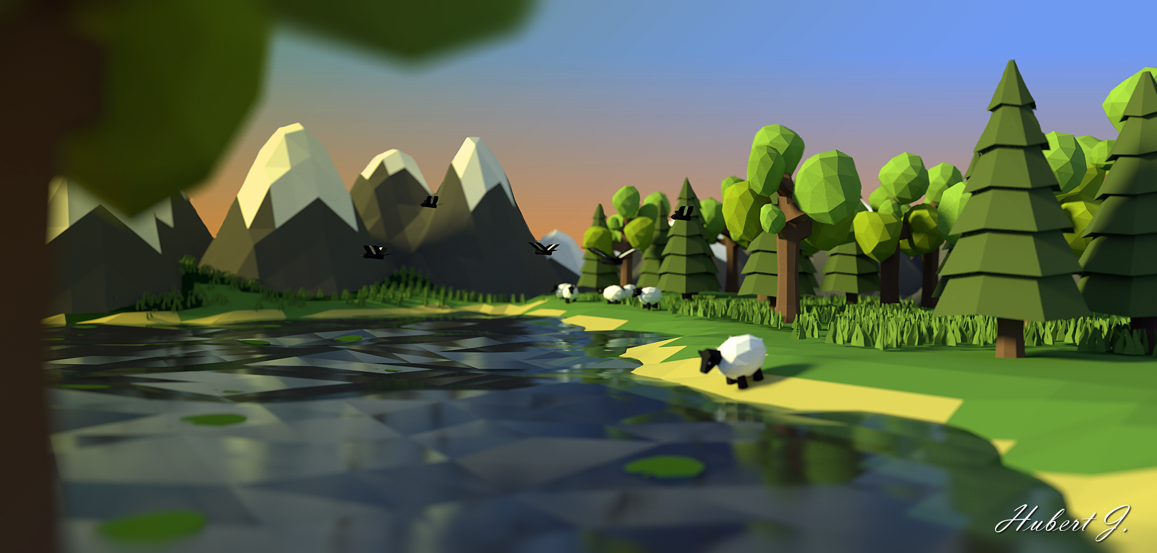 Sweety Low Poly Landscape