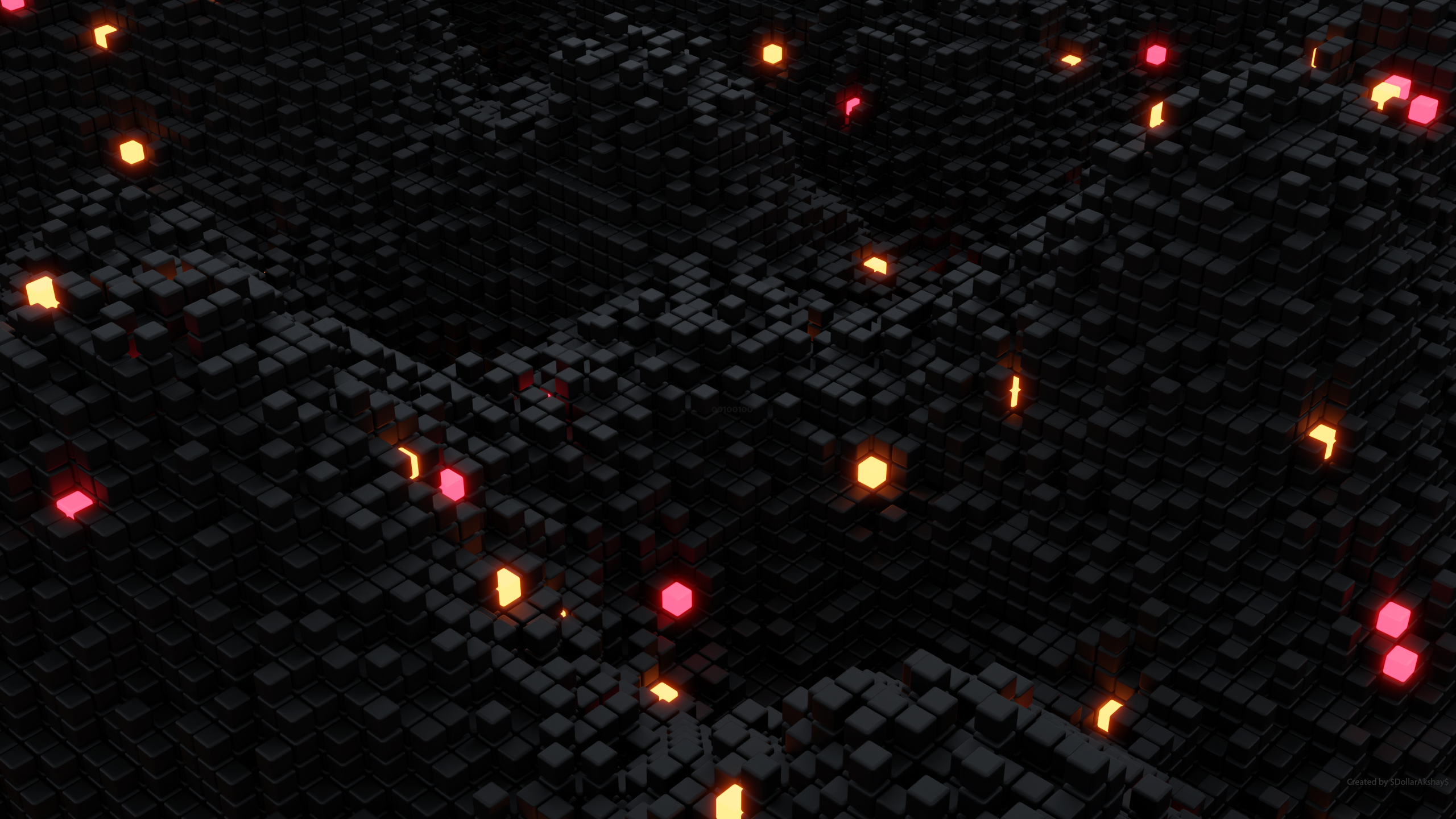 Abstract Cube Wallpaper. Blender 3D