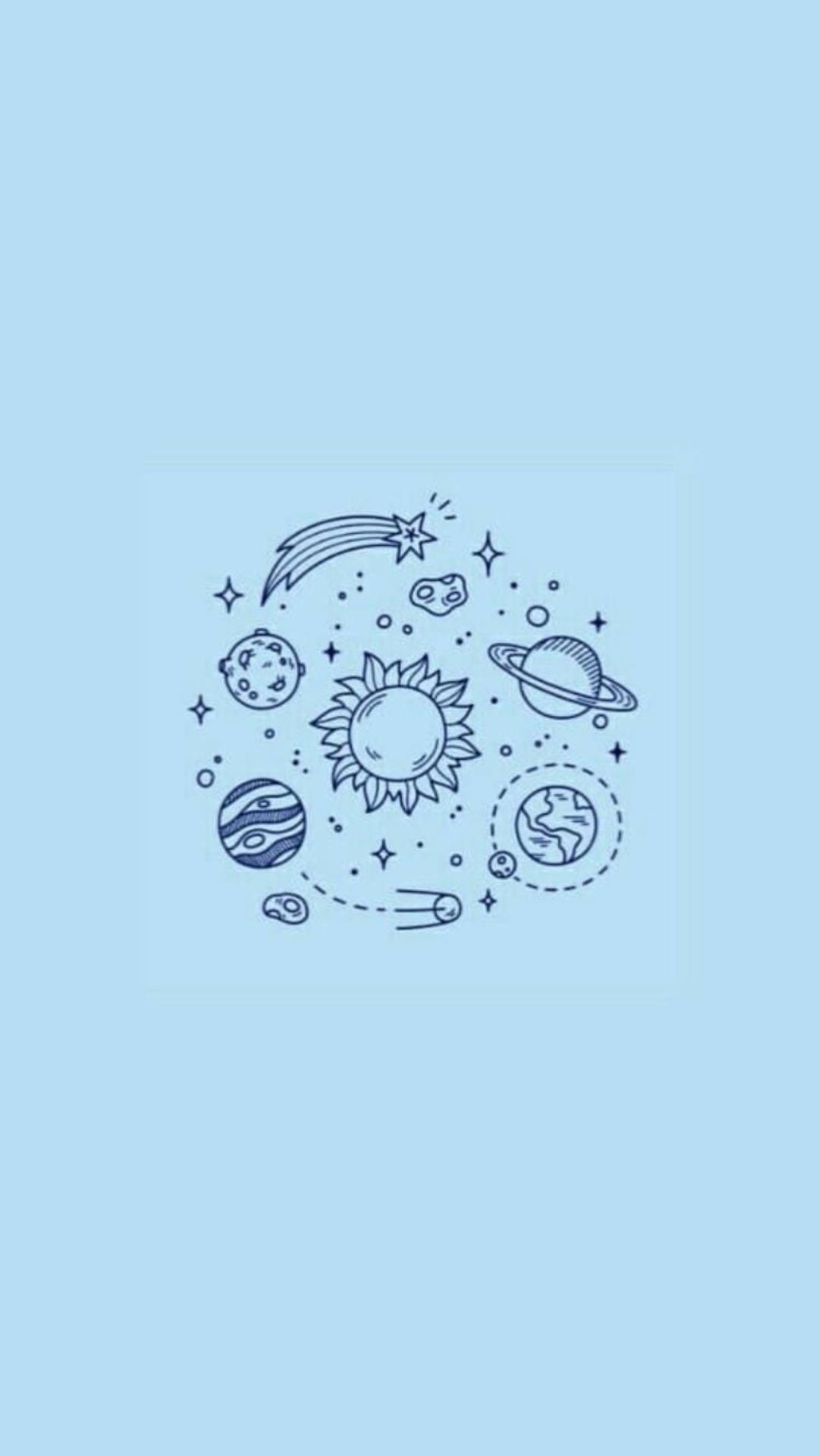 Light Blue Aesthetic iPhone Wallpaper