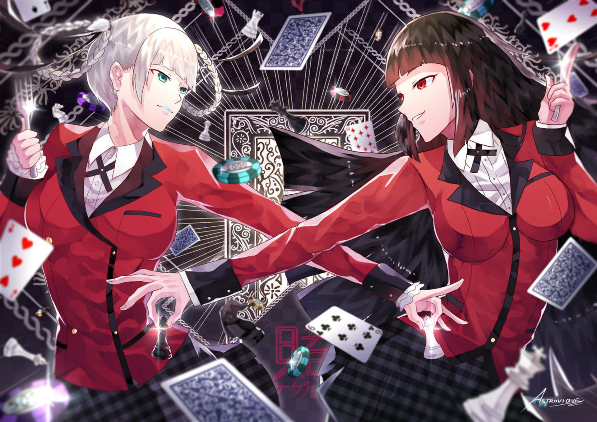 Download Kirari Momobami Yumeko Jabami Anime Kakegurui HD Wallpaper