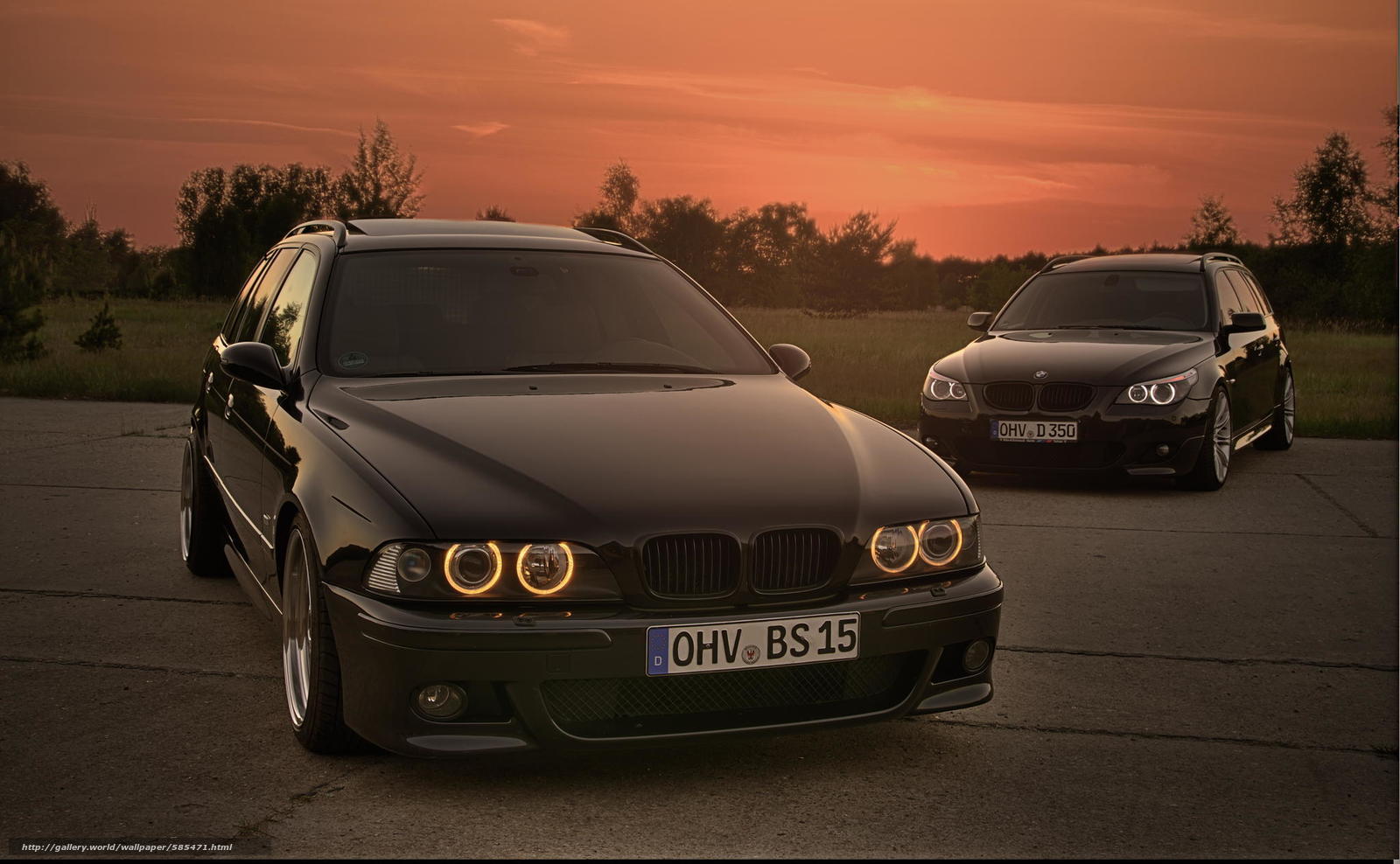 Download wallpaper BMW, LIGHTS, BMW, sunset free desktop wallpaper in the resolution 2048x1265