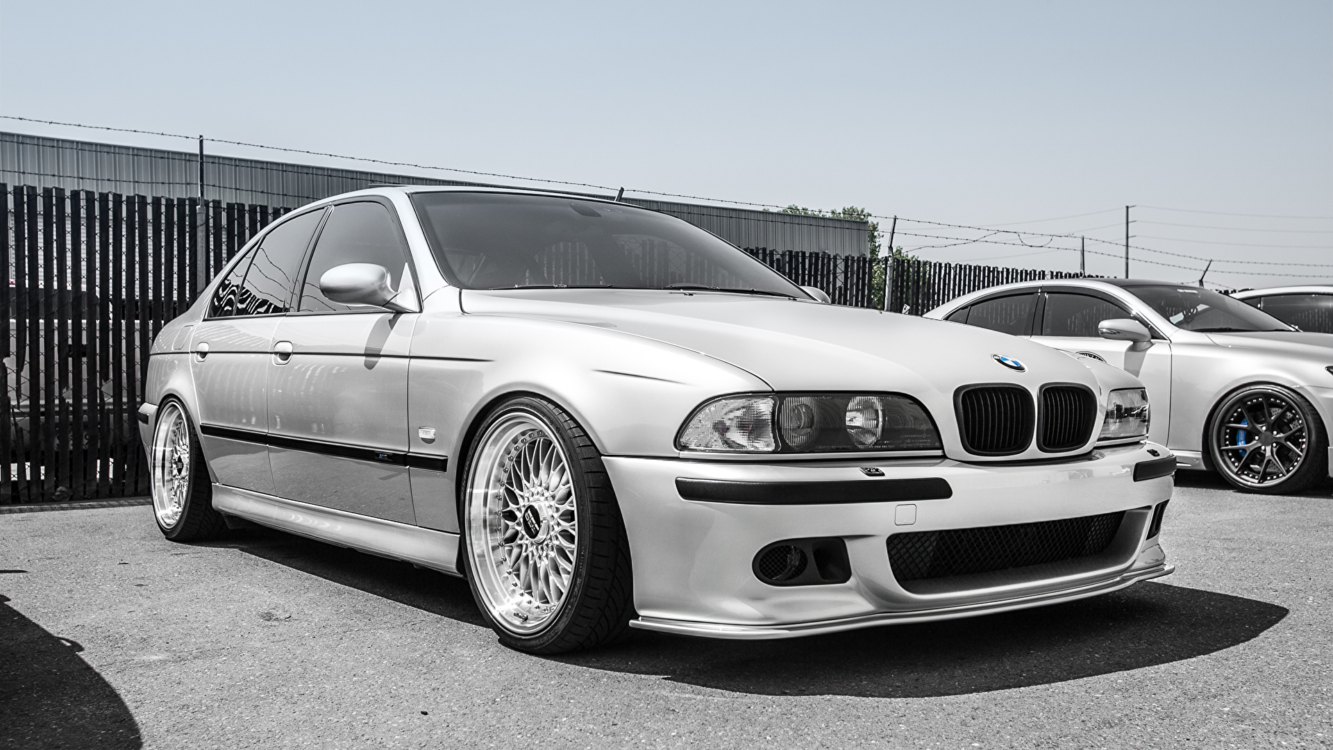 Wallpaper BMW m5 e39 frontside 5 series White Cars 1920x1080