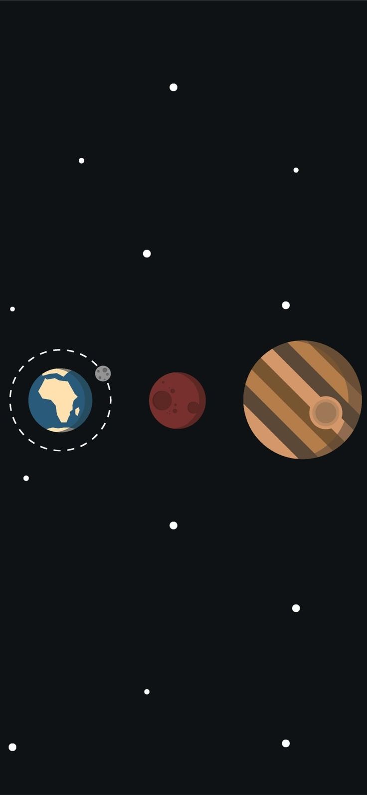 Solar System Minimalism Samsung Galaxy N. iPhone X Wallpaper. iPhone wallpaper, Uhd wallpaper, Solar system
