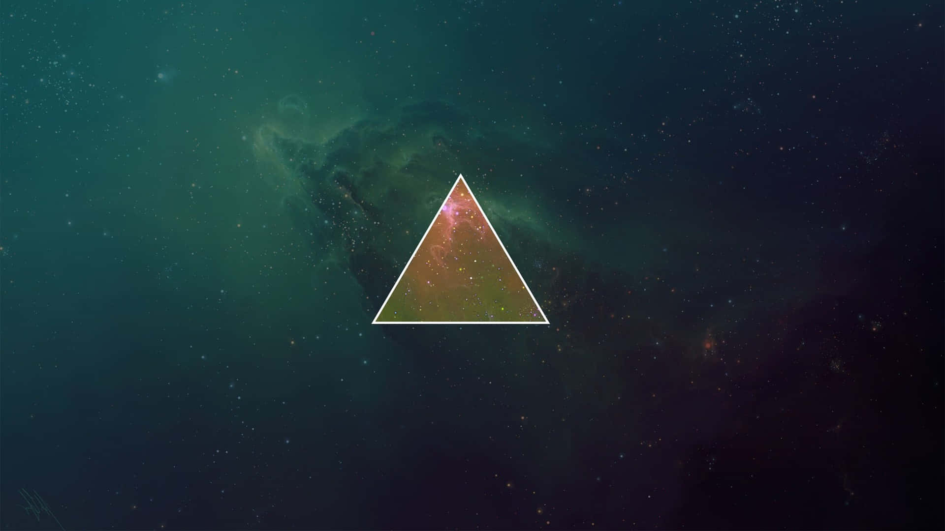 Download Triangle Galaxy Minimalist Abstract Wallpaper