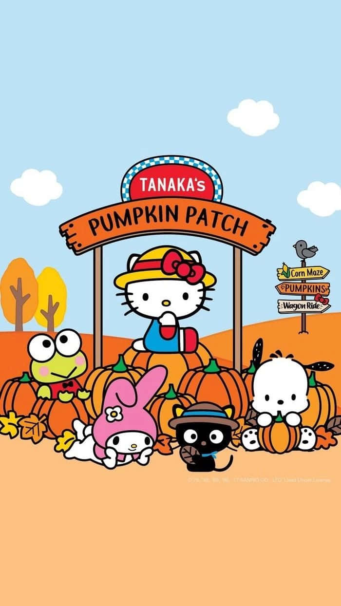Download Join Hello Kitty in Celebrating Thanksgiving! Wallpaper