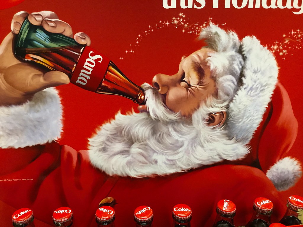 Coca Cola Santa. Coca Cola Santa Christmas Display, 11 2015