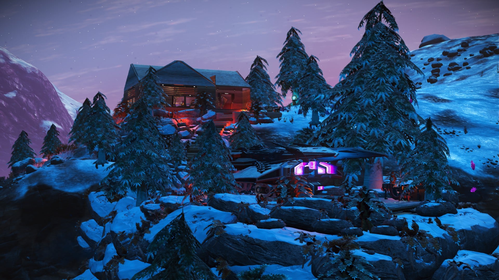 I started playing a month ago and I'm having so much fun! Here is my cozy winter cabin I made today!