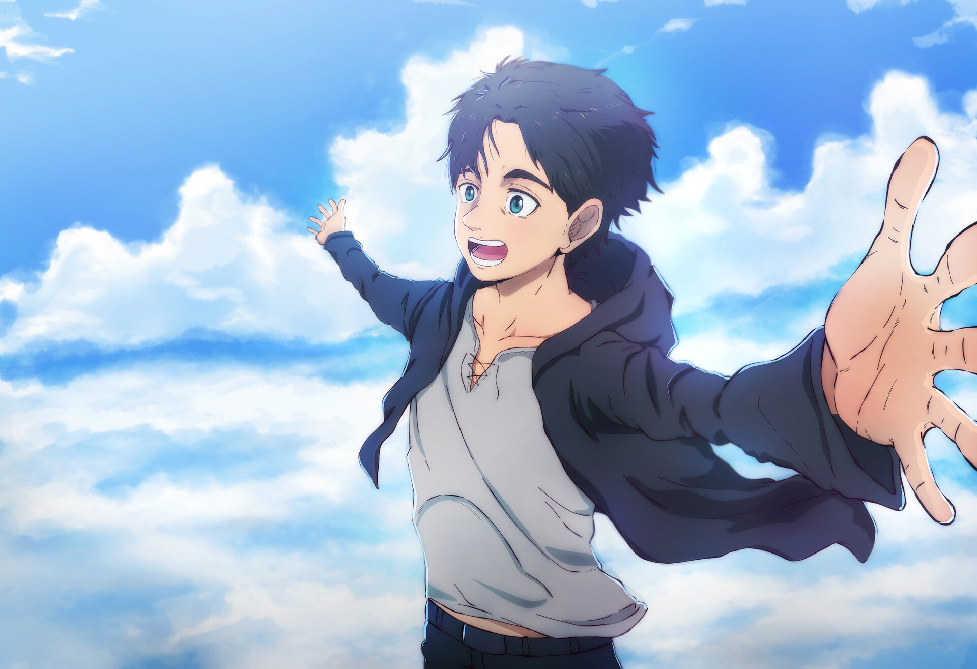 Eren Yeager freedom scene