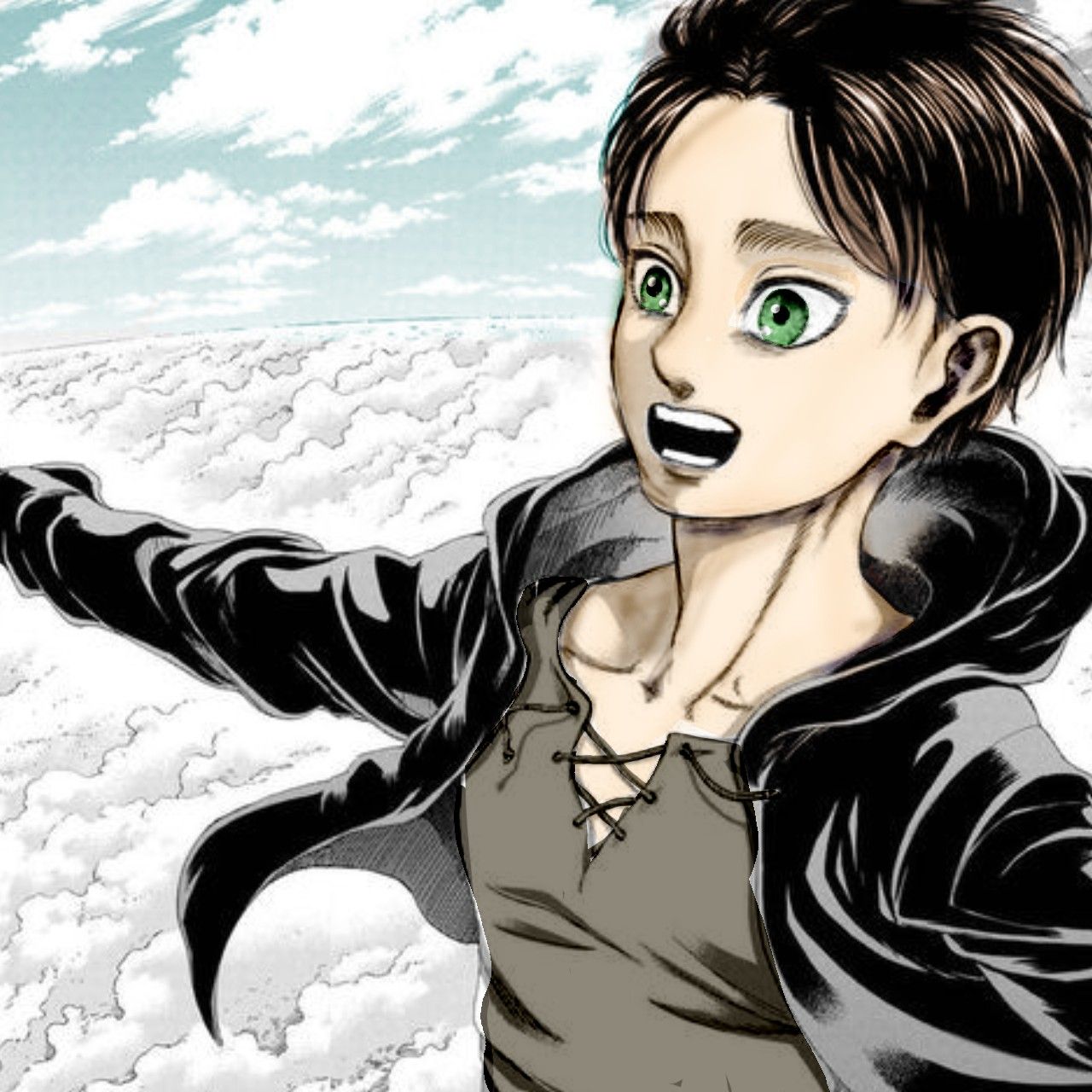 Freedom. Eren Jaeger. Eren jaeger, Post apocalyptic fiction, Manga