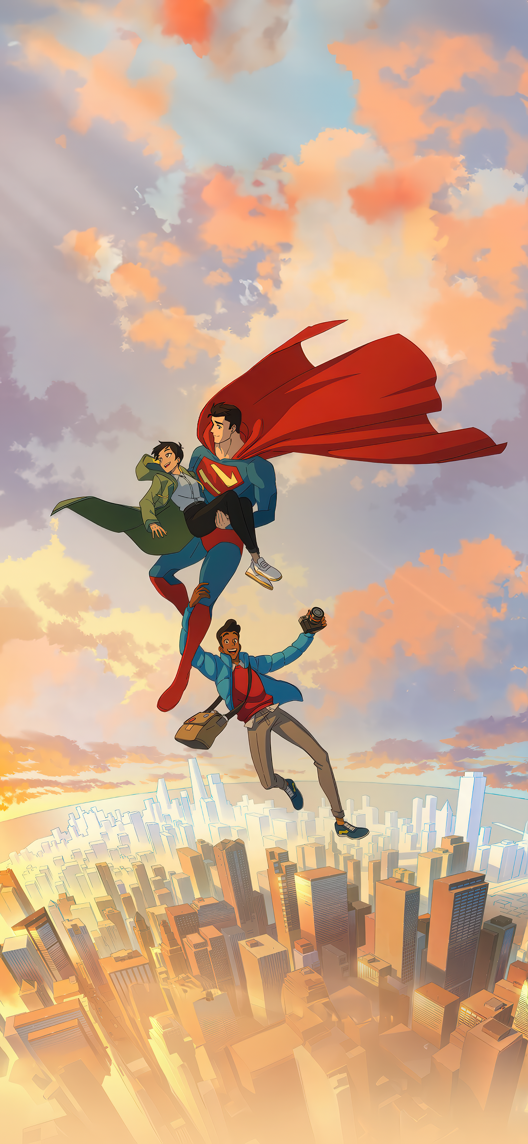 Converted the poster for My Adventures With Superman into a Mobile Wallpaper