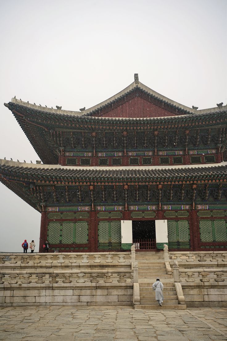 korea #palace #traditional gyeongbok palace forbidden city #seoul #travel republic of korea roof tile #palaces cultural pro. Forbidden city, City wallpaper, City