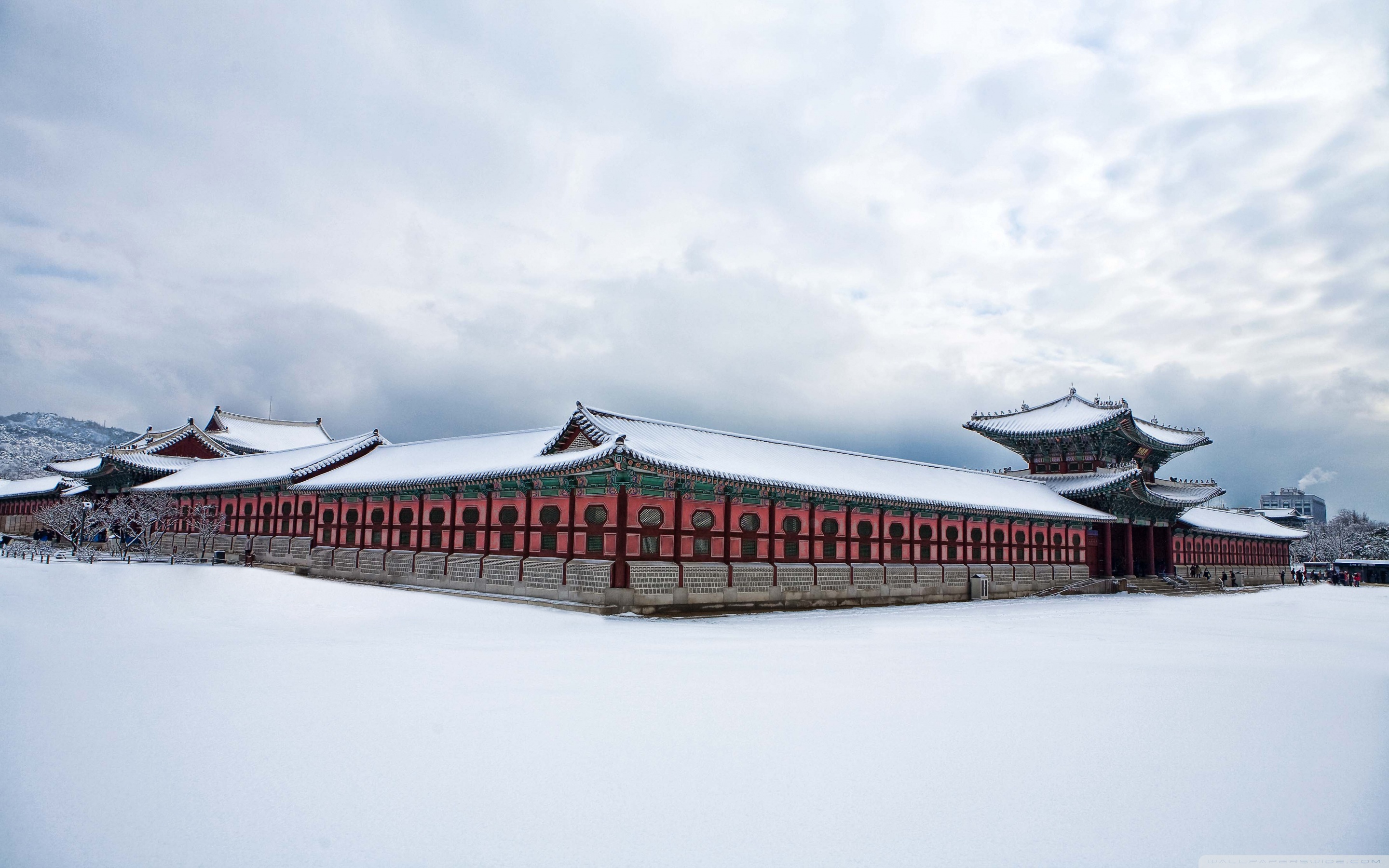 Gyeongbokgung Palace Winter Ultra HD Desktop Background Wallpaper for 4K UHD TV, Widescreen & UltraWide Desktop & Laptop, Tablet