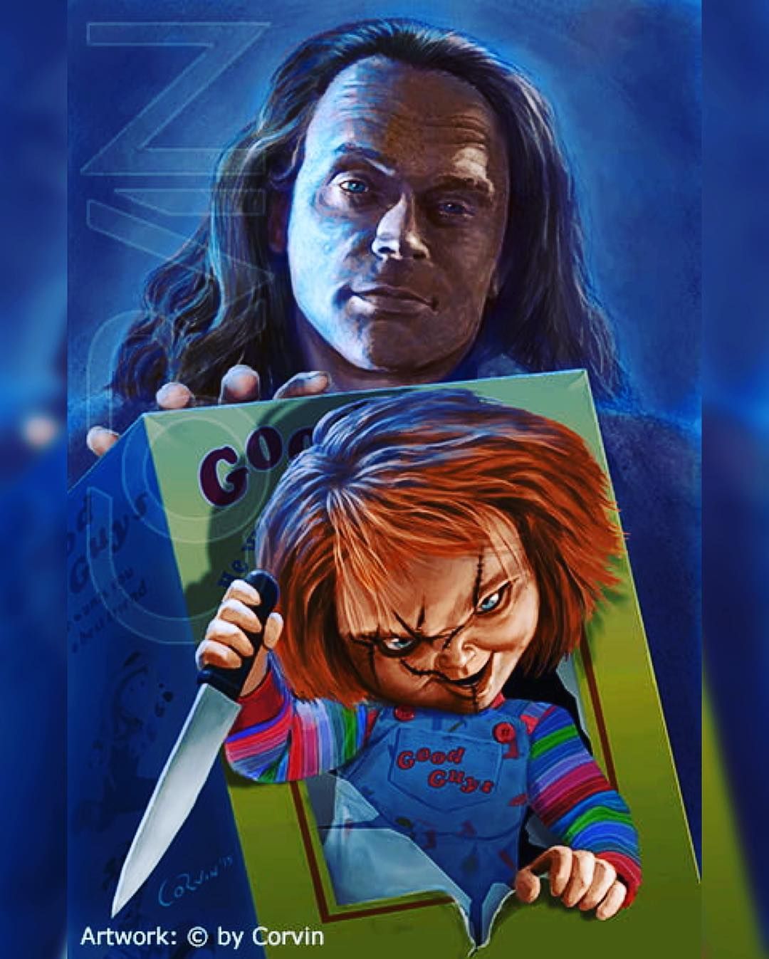 Happy Birthday to horror legend Brad Dourif. He has made his mark on the industry and is still going strong. Can'. Horror show, Horror movie icons, Horror artwork