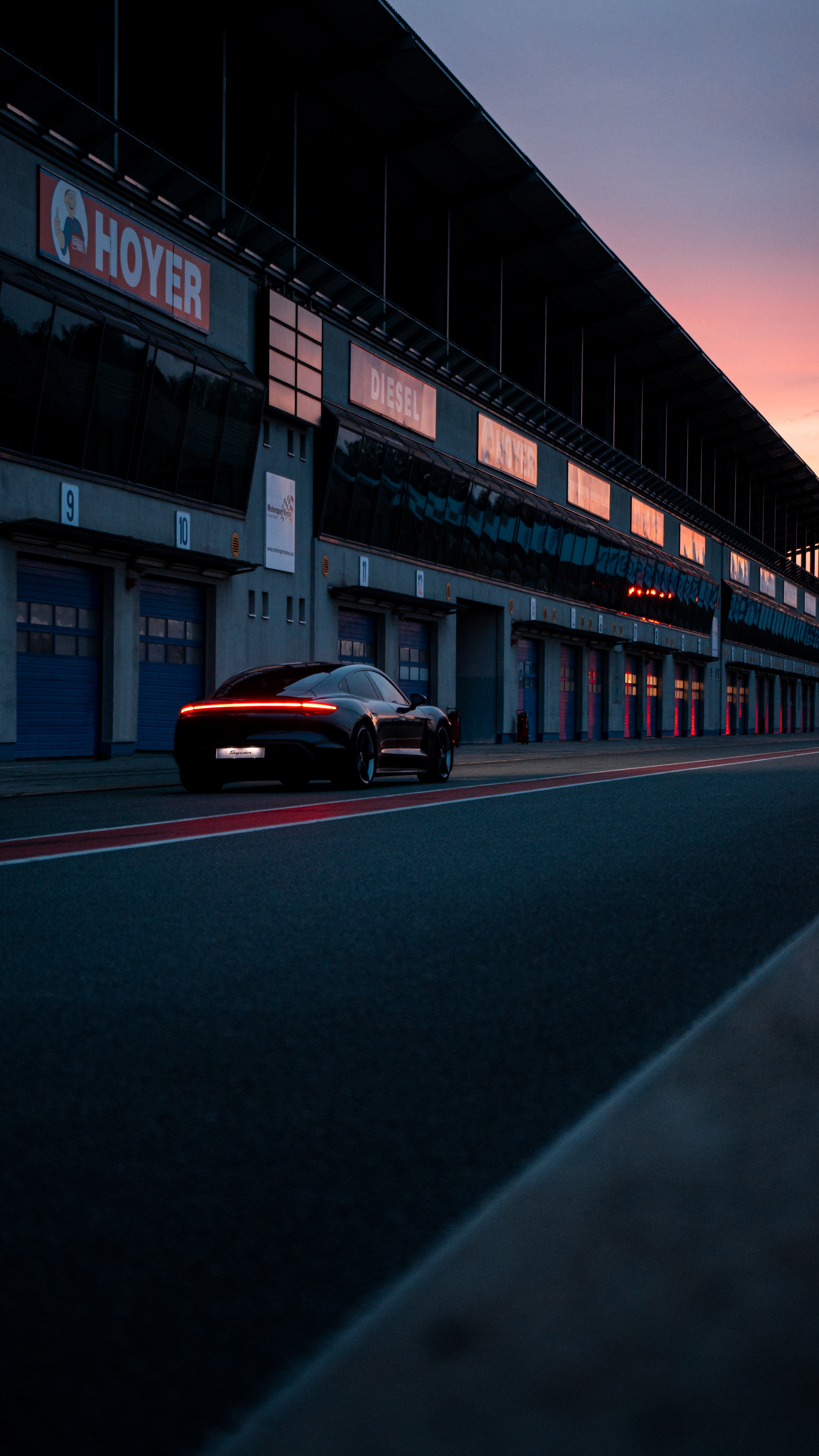 Artful race track wallpaper for iPhone