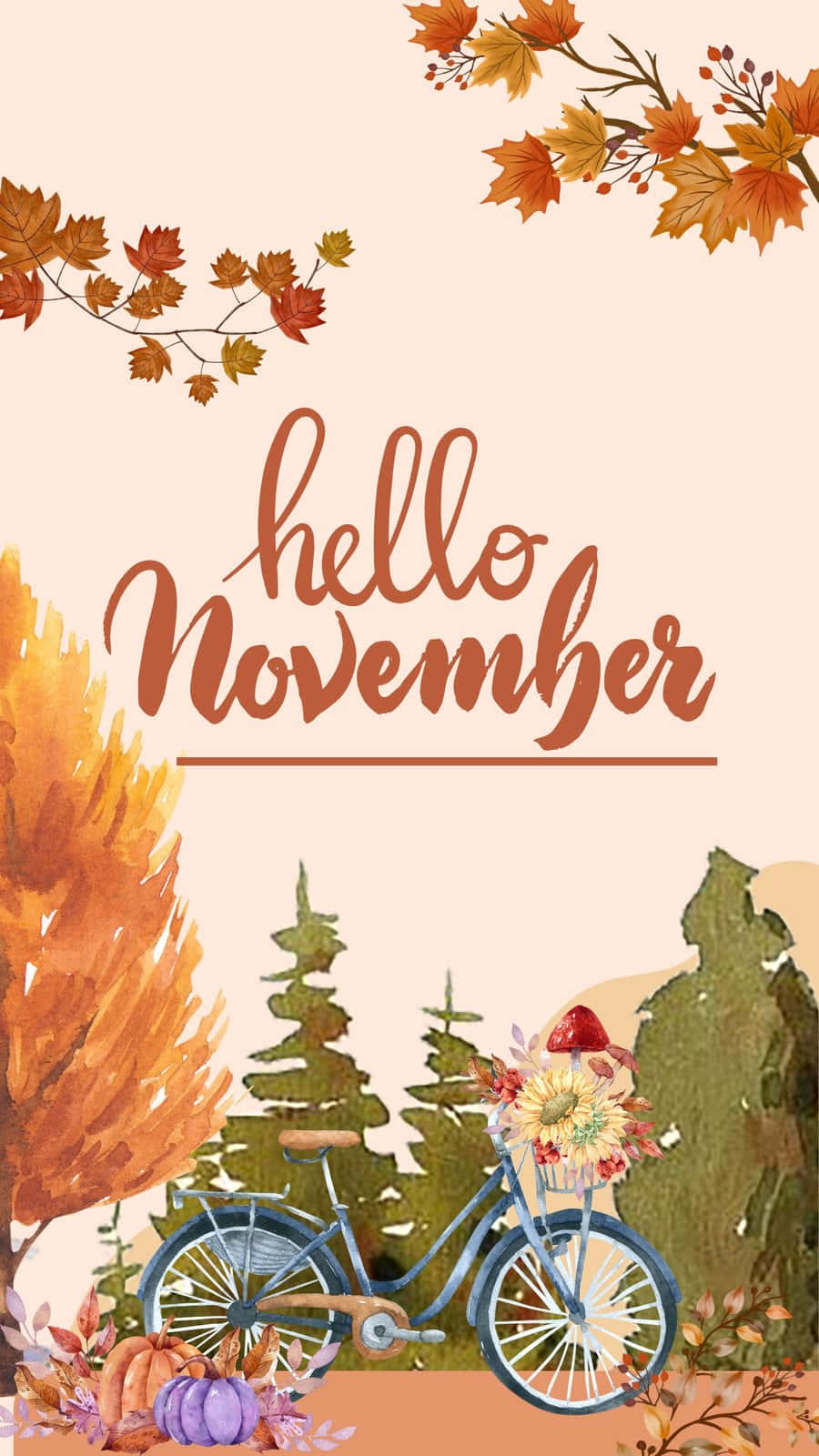 Download Enjoy the changing season with Aesthetic November! Wallpaper