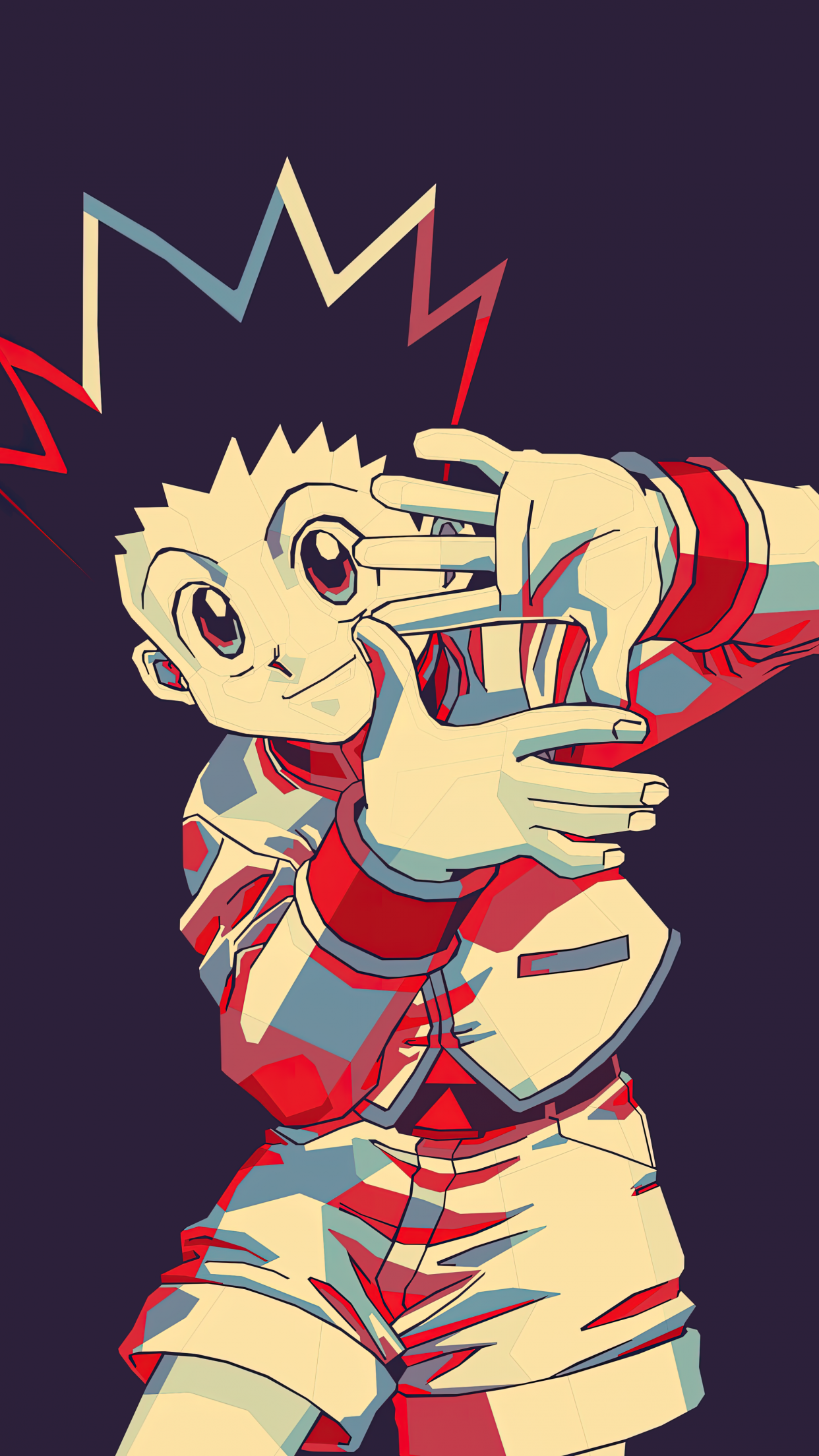 Gon Freecss Wallpaper 4K, Minimalist, Hunter x Hunter