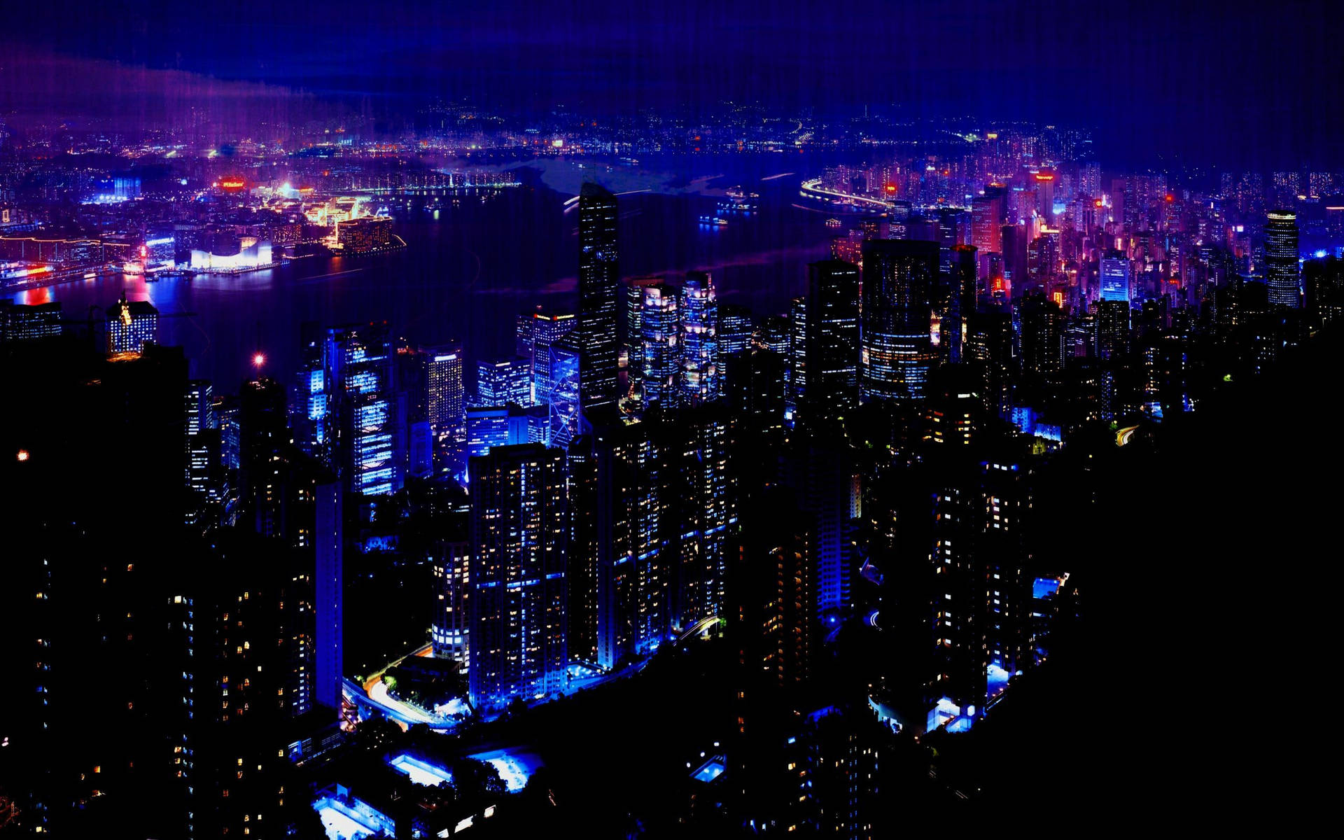 Download The Beautiful Night Time Aesthetic Of Night City Wallpaper