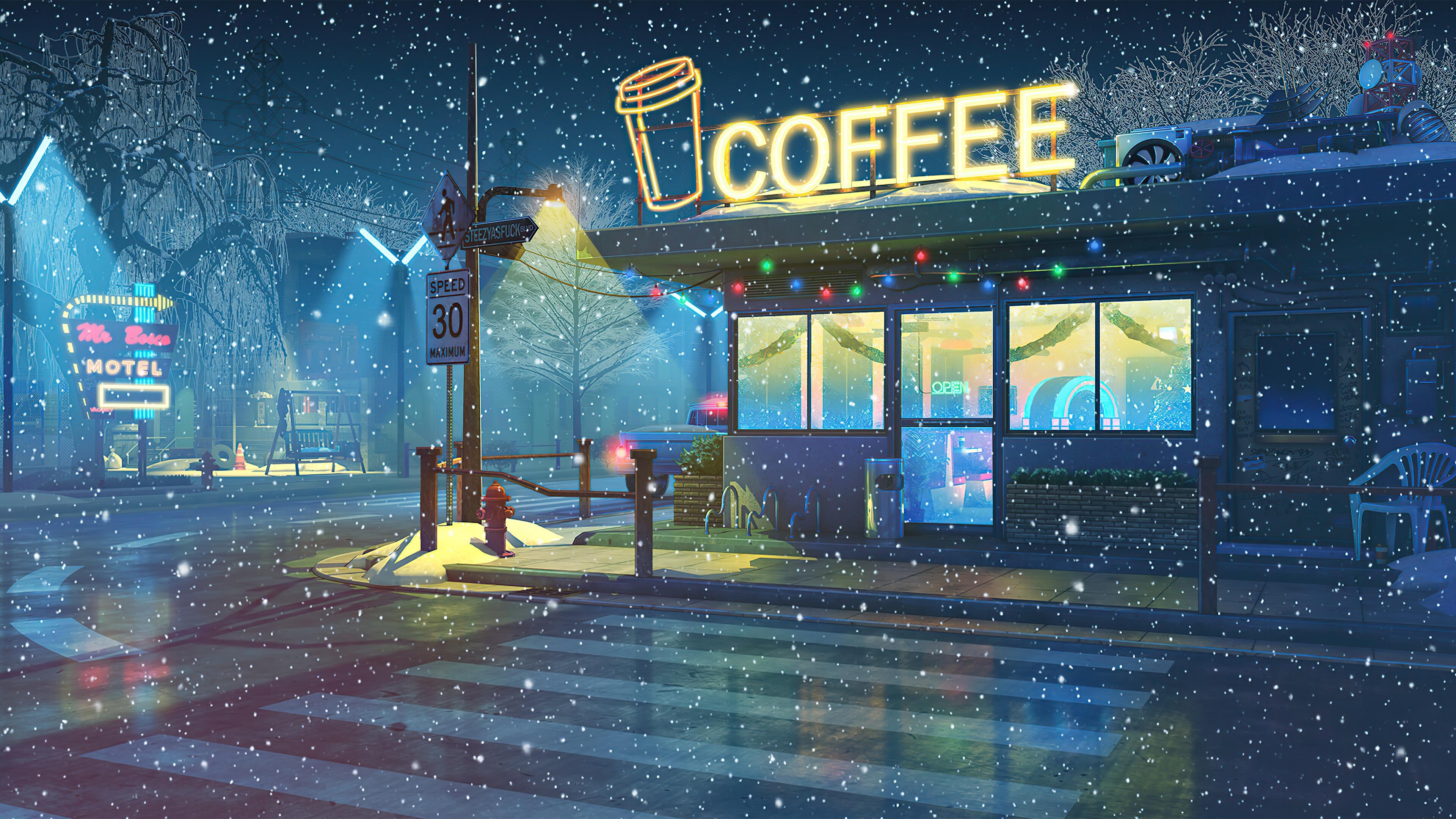 Anime coffee shop
