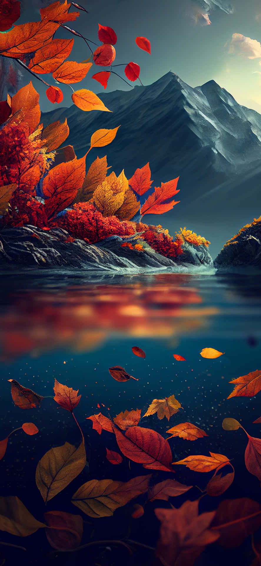 Fall Lake Wallpaper