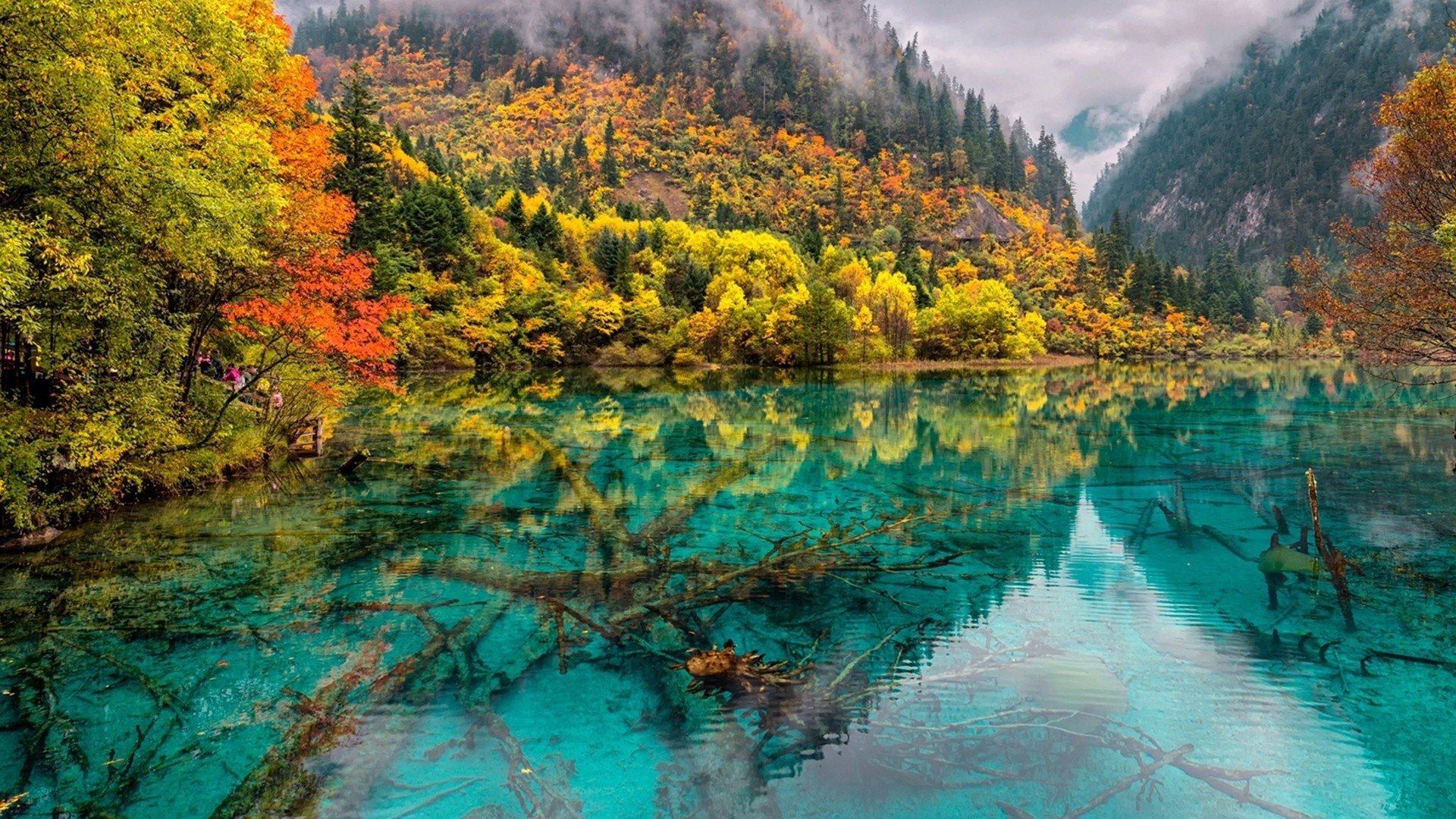 Autumn Lake Reflection