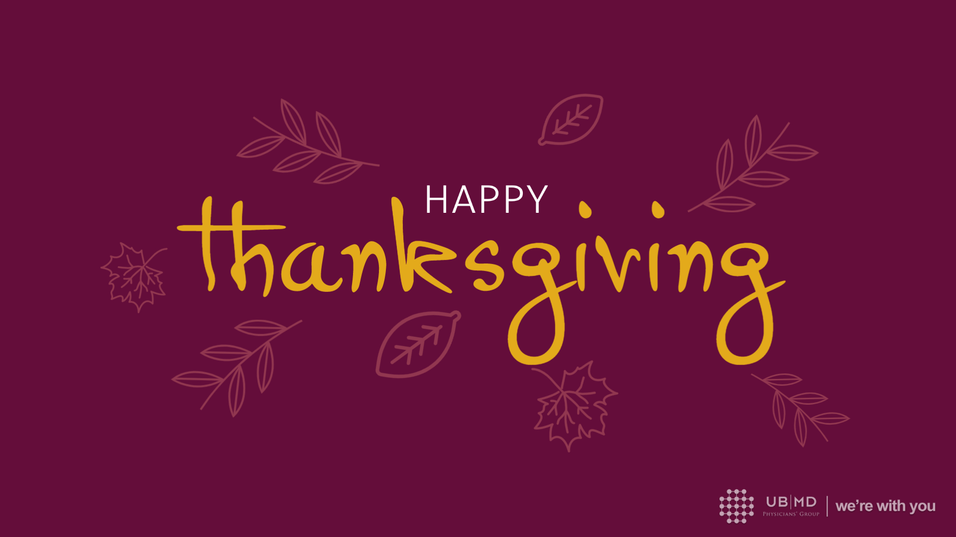 Thanksgiving Virtual Background Physicians' Group