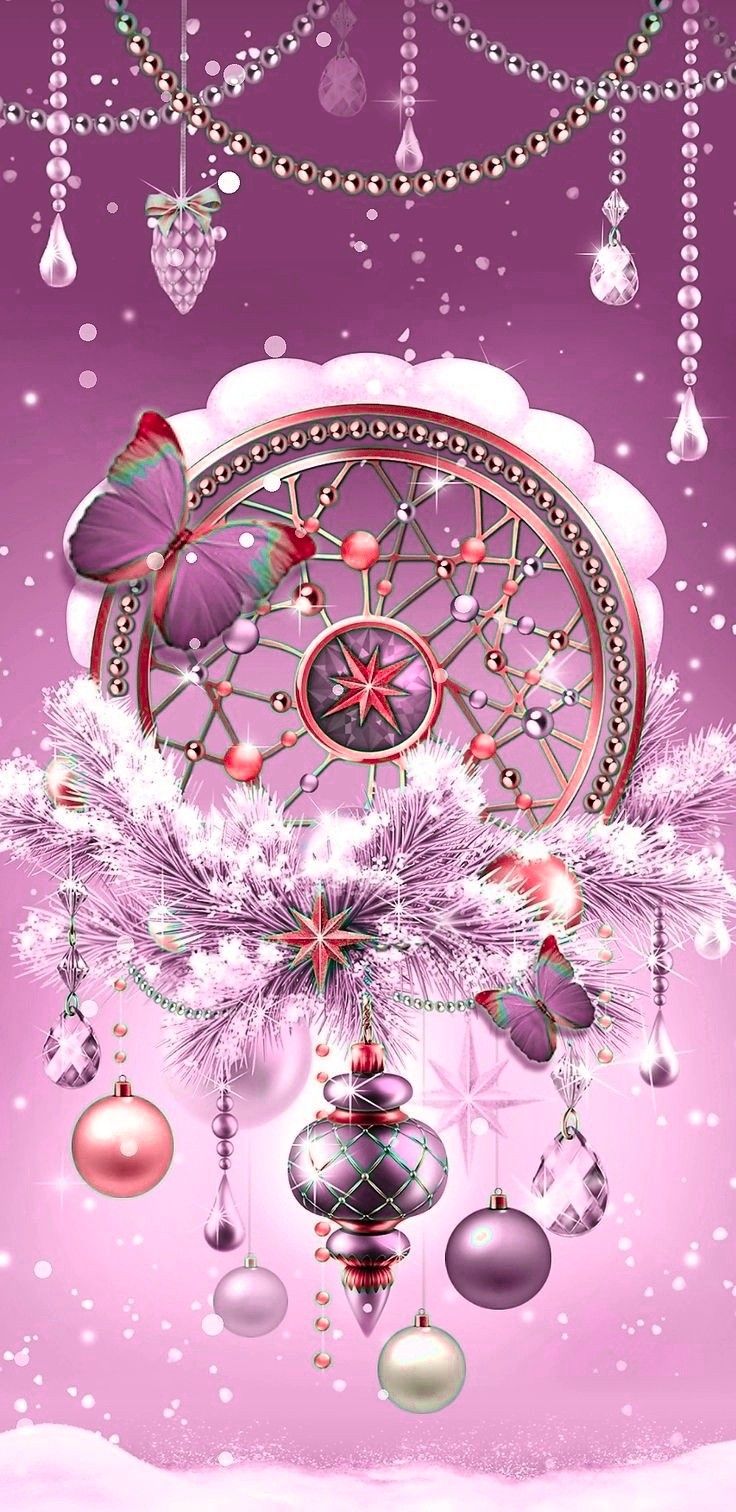 Merry Christmas ⛄❄️ and a Happy New Year. Dreamcatcher wallpaper, Dream catcher wallpaper iphone, Love pink wallpaper
