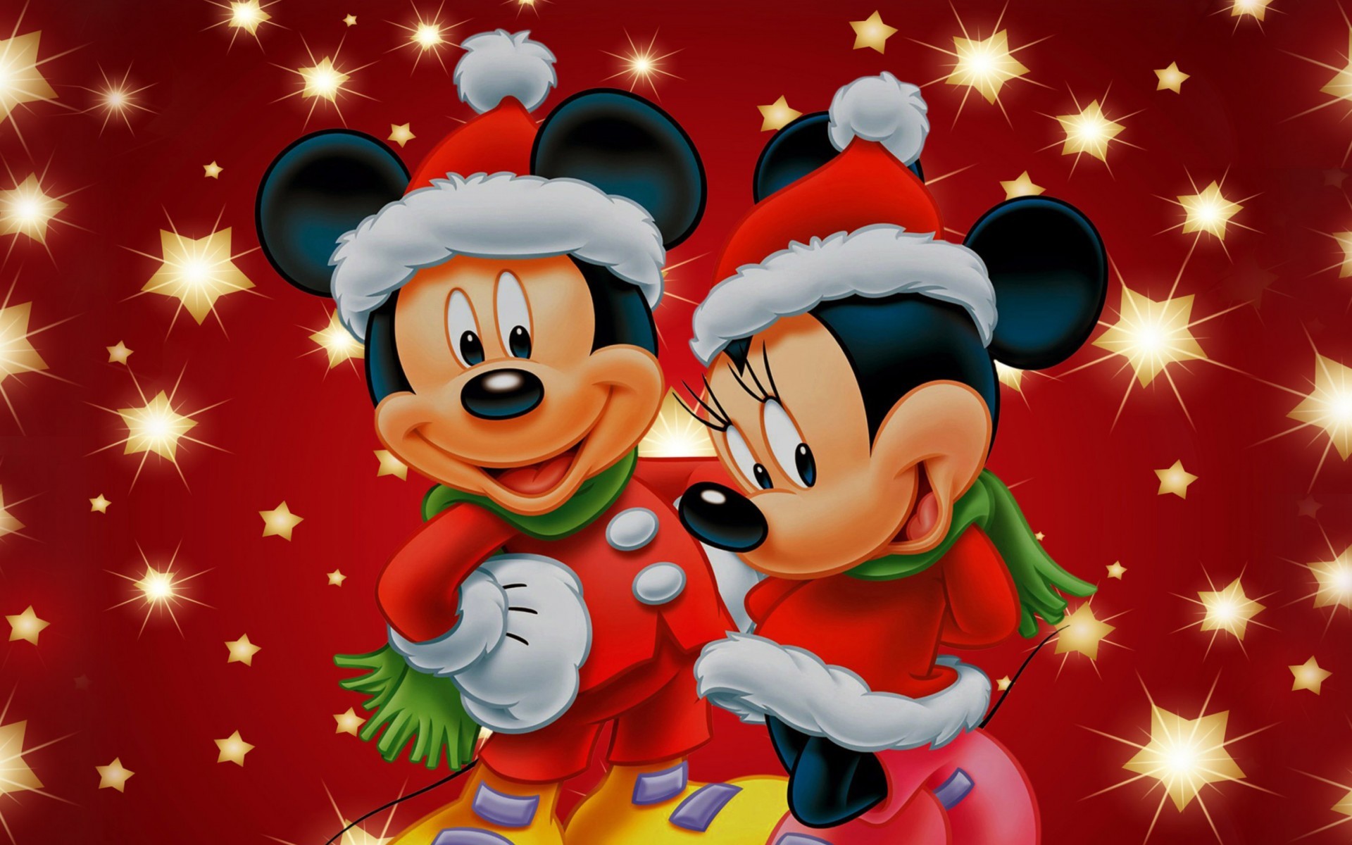 Mickey Mouse Christmas Background