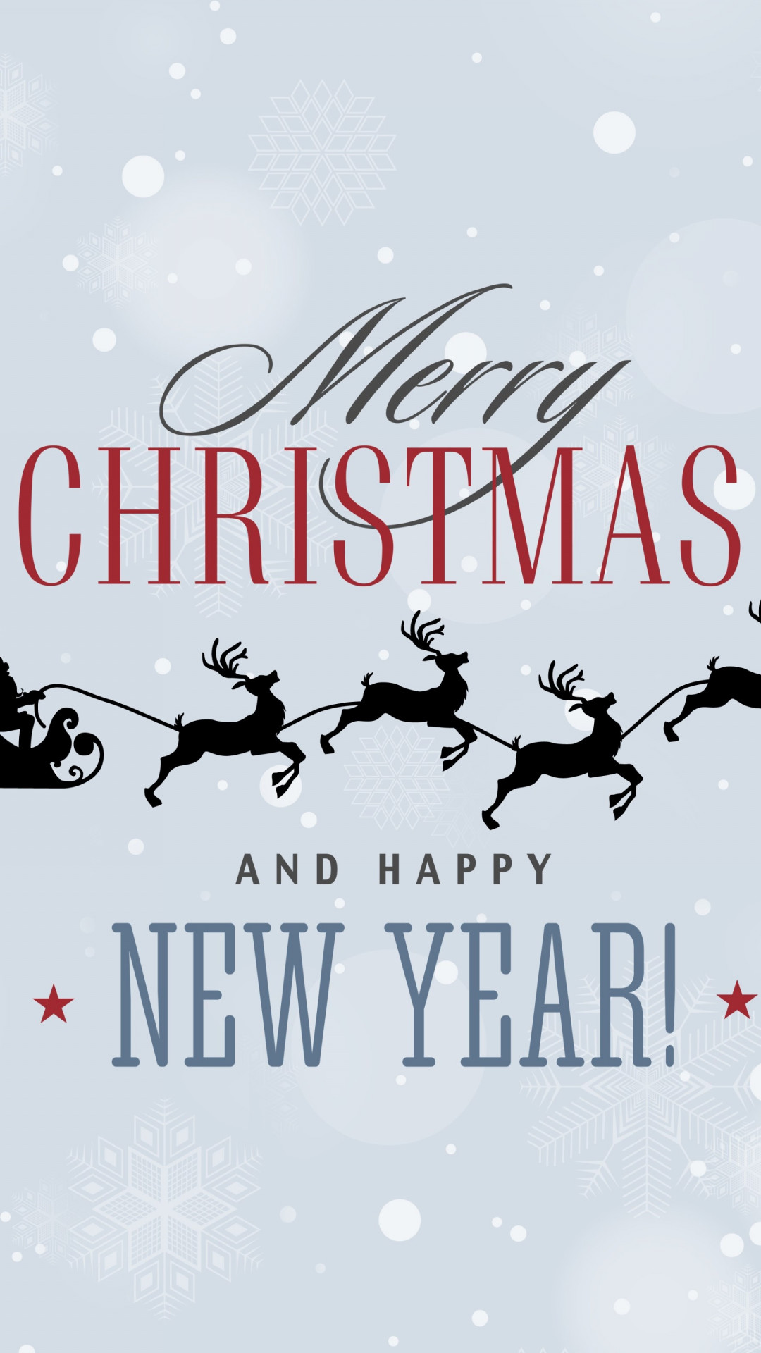 Download wallpaper: Merry Christmas and a Happy New Year 1080x1920