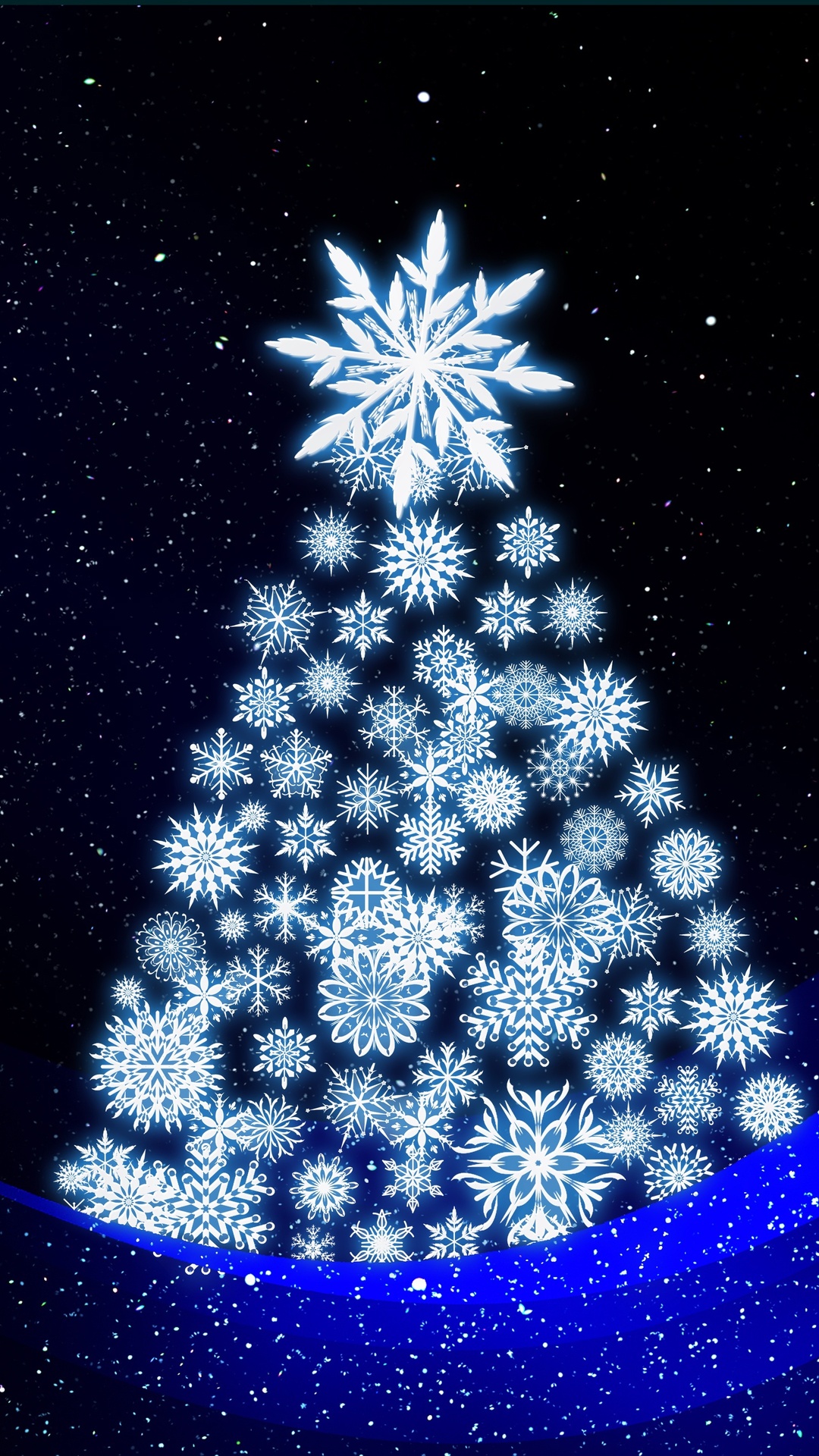 Christmas Tree Lights Illustrations iPhone 7, 6s, 6 Plus, Pixel xl , One Plus 3, 3t, 5 HD 4k Wallpaper, Image, Background, Photo and Picture