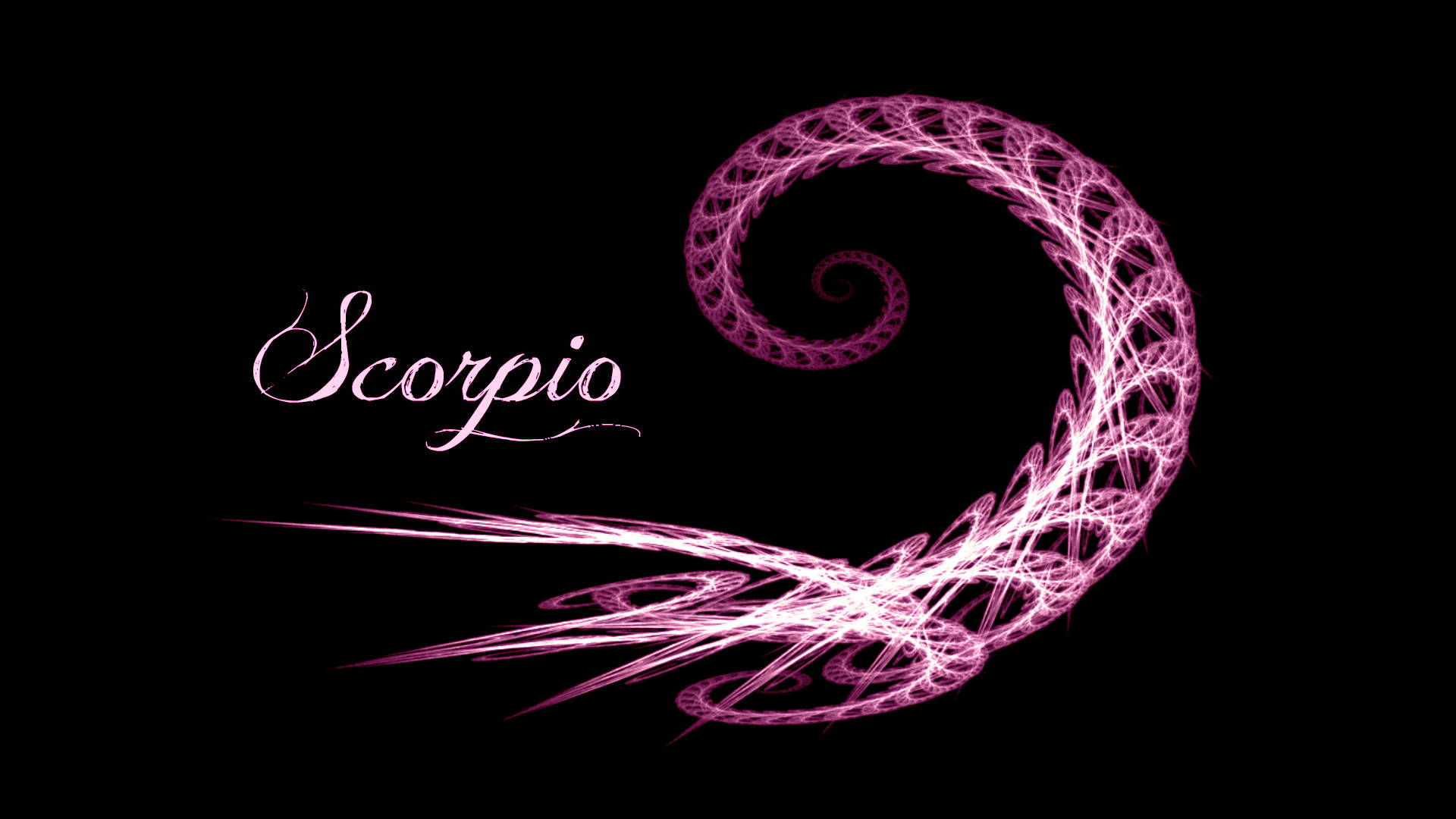 Download Pink Scorpio Black Wallpaper
