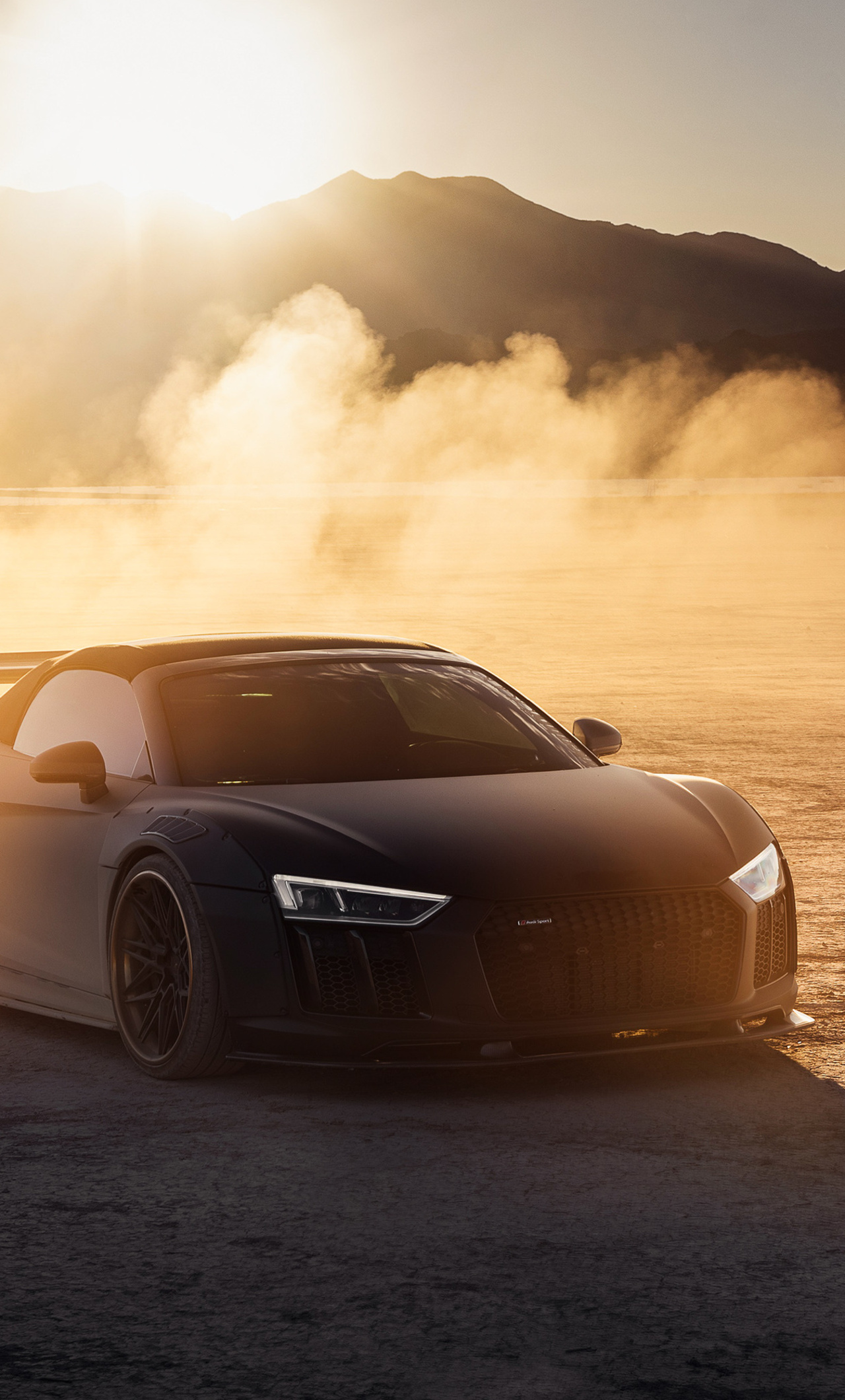 Audi R8 On The Vegas Dry Lake Bed 4k iPhone HD 4k Wallpaper, Image, Background, Photo and Picture