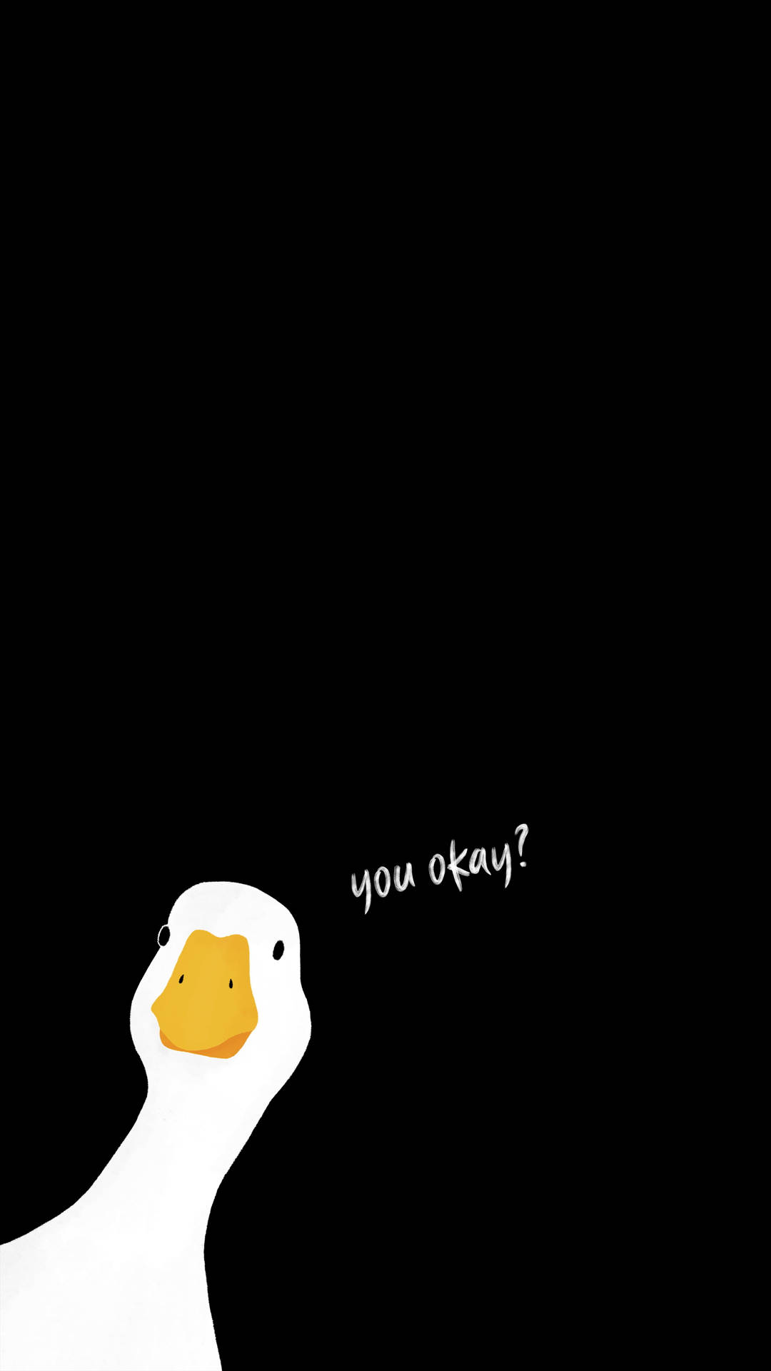 Download Cute White Duck Android Phone Wallpaper